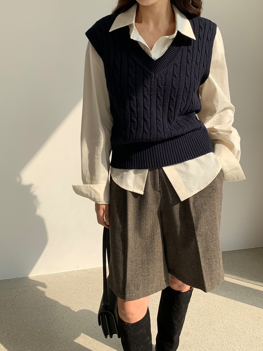 ヘリンボーンバミューダパンツ | 詳細画像8