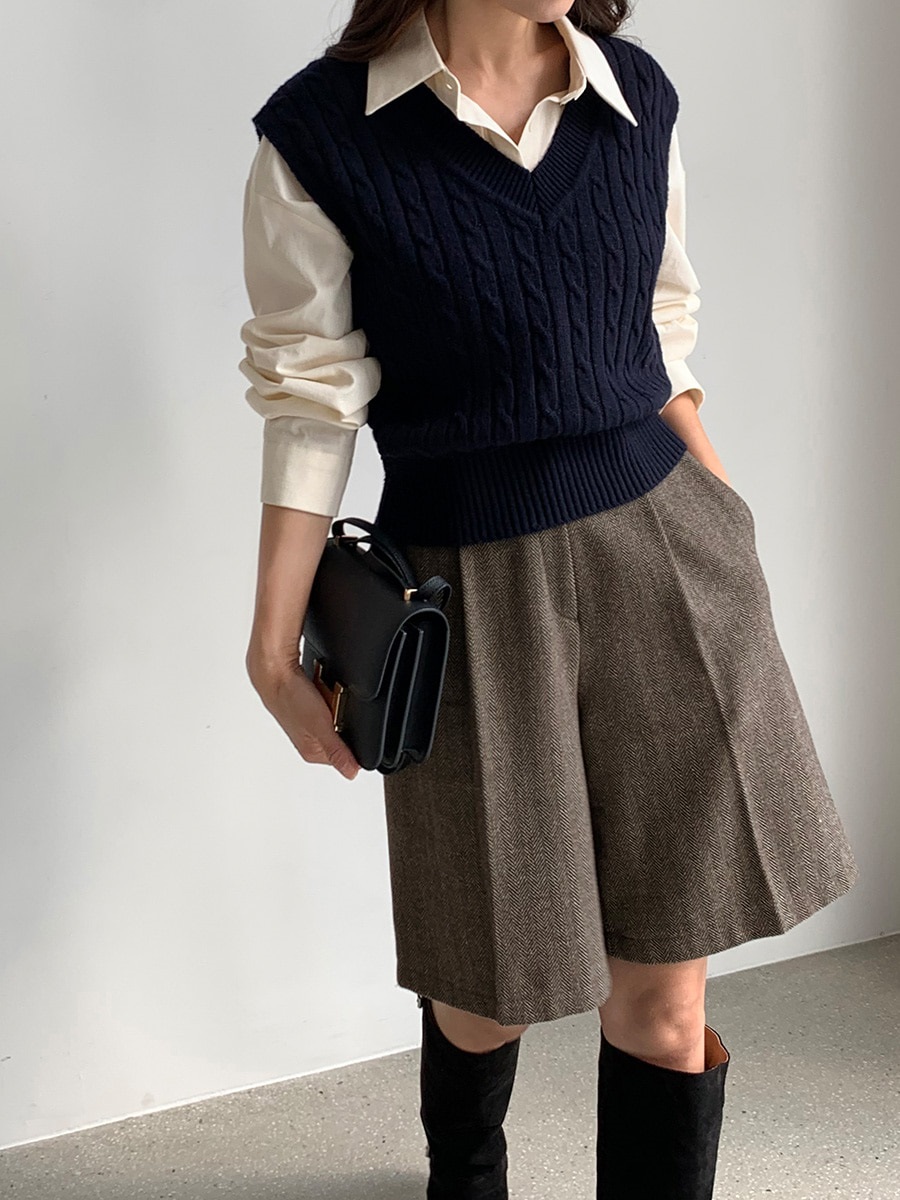 ヘリンボーンバミューダパンツ | 詳細画像10