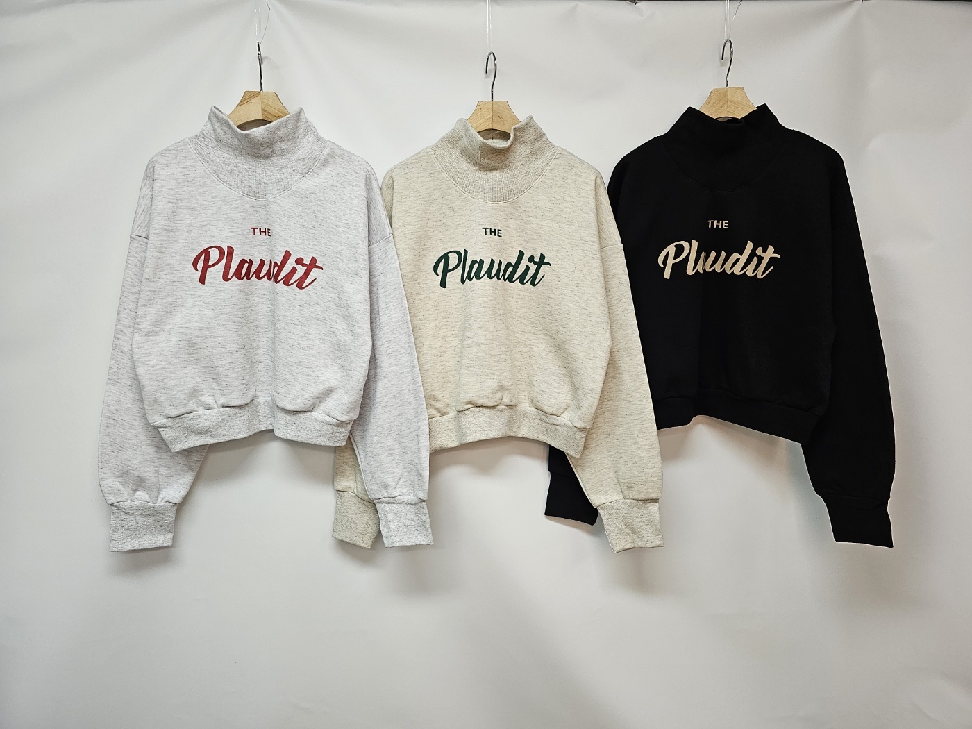 裏起毛Plauditハイネッククロップドスウェット | 詳細画像12