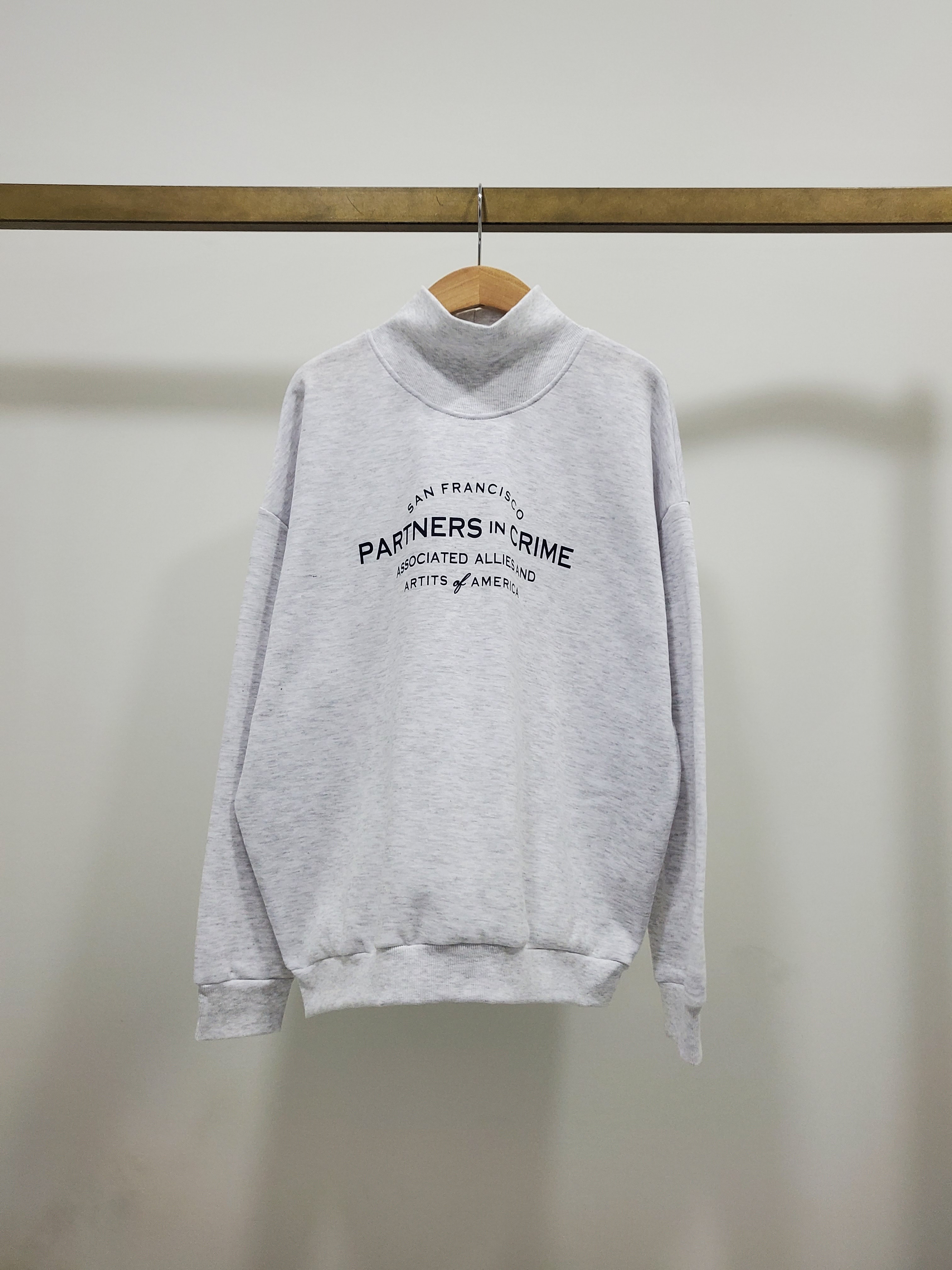 裏起毛ハイネックCRIMEレタリングスウェット | 詳細画像13