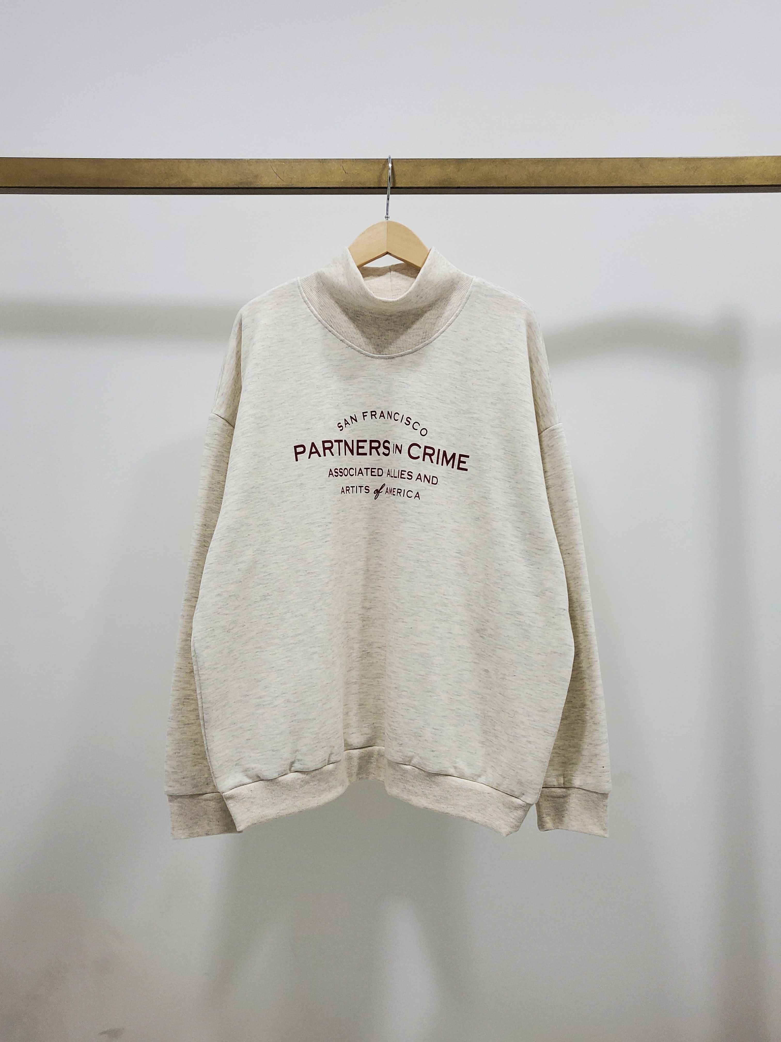 裏起毛ハイネックCRIMEレタリングスウェット | 詳細画像14