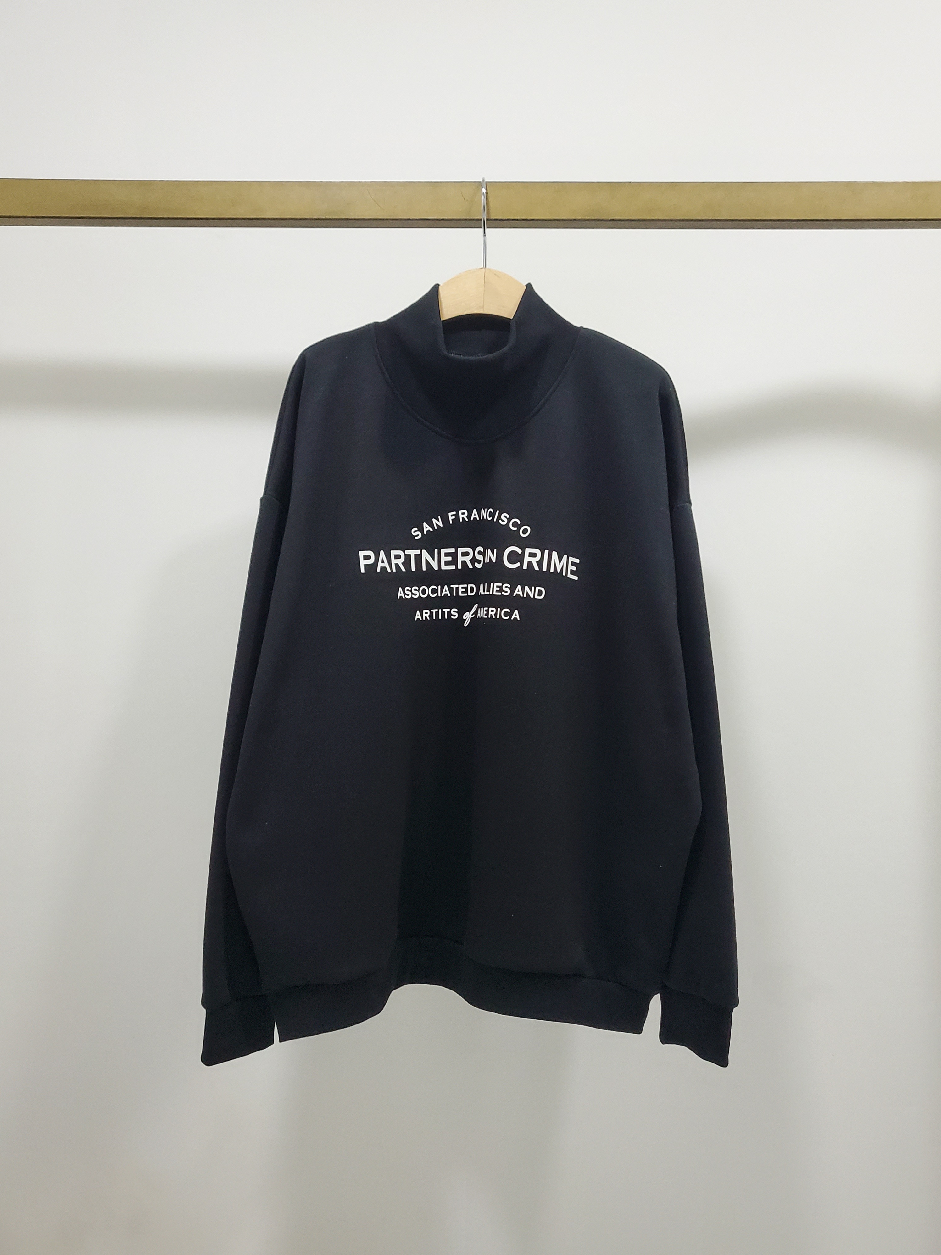 裏起毛ハイネックCRIMEレタリングスウェット | 詳細画像15