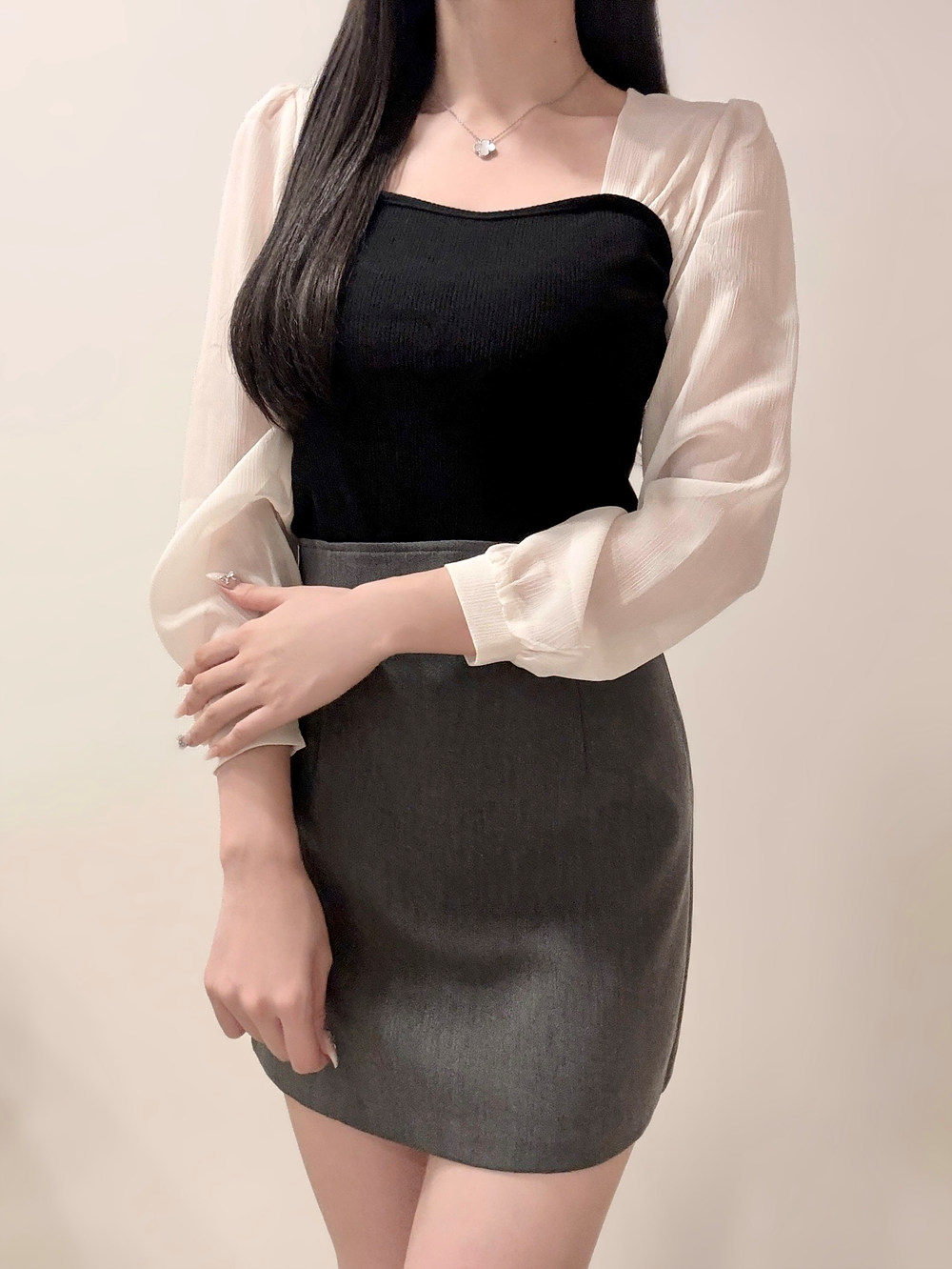 ビスチェレイヤード風ブラウス | 詳細画像3