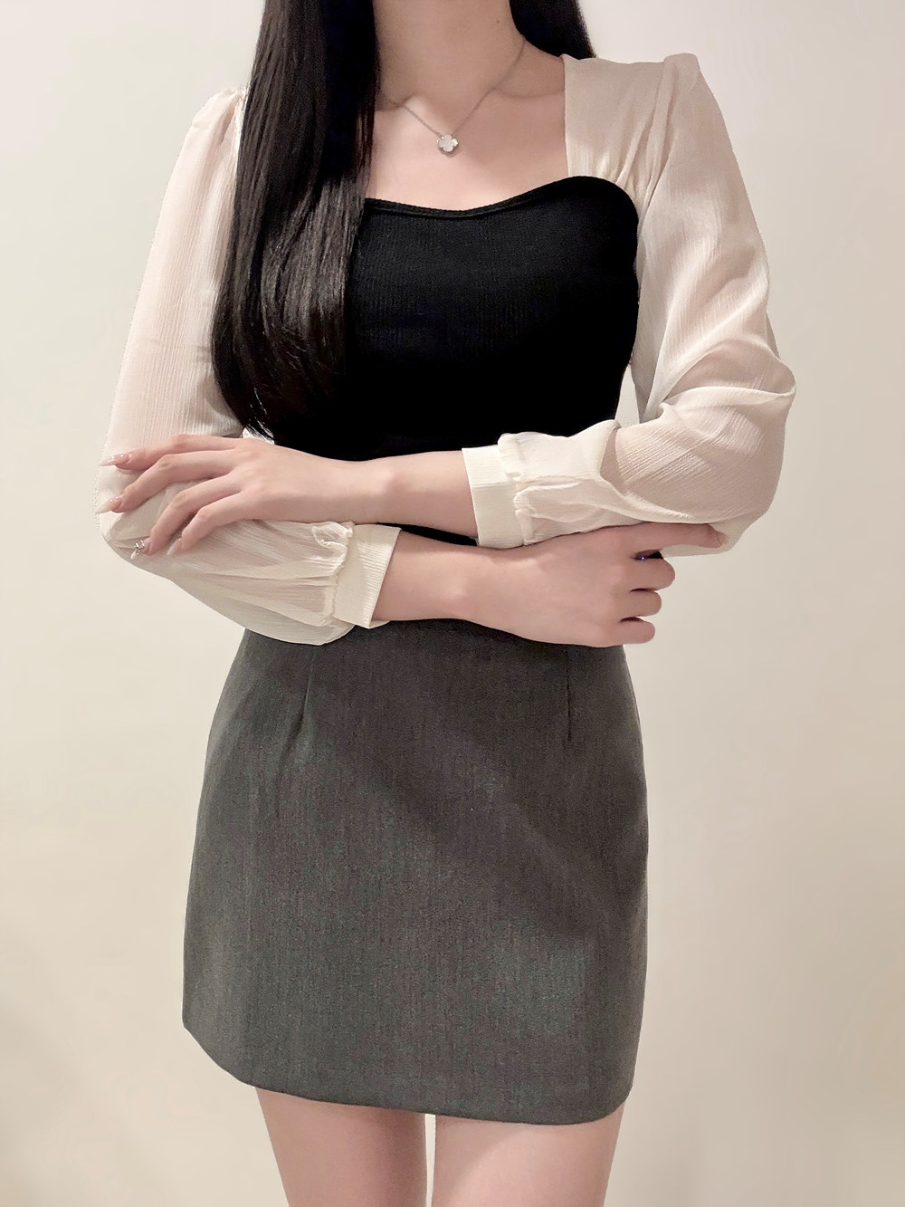 ビスチェレイヤード風ブラウス | 詳細画像8