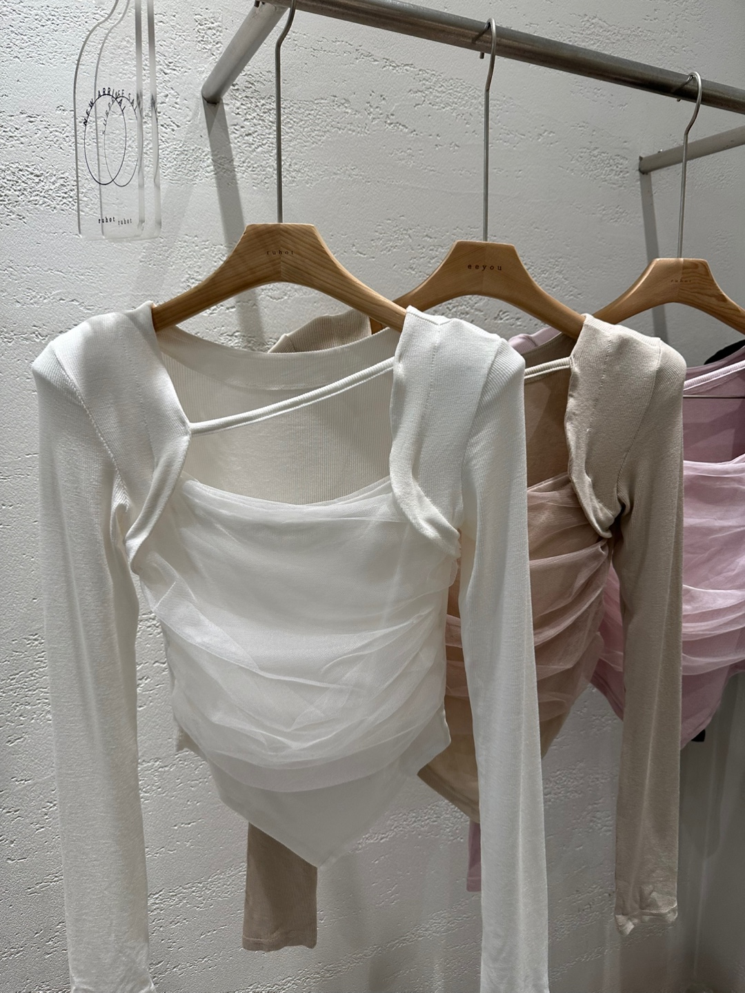 ストラップシフォンボレロネックTシャツ | 詳細画像19