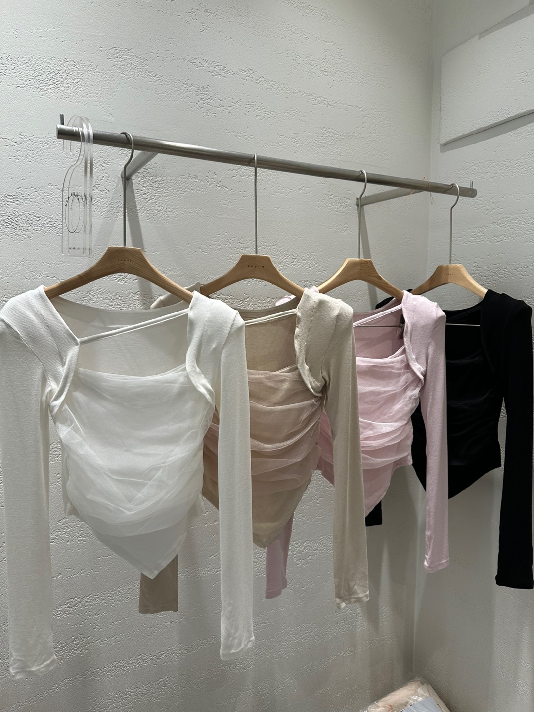 ストラップシフォンボレロネックTシャツ | 詳細画像18