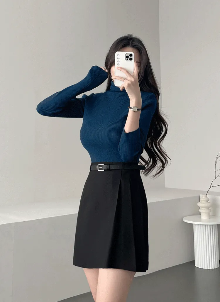 タートルネックリブニット | ganadaran | 詳細画像1