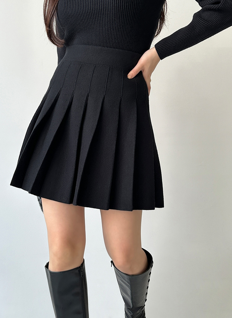 ニットプリーツミニスカート | レディースファッション通販 - DHOLIC
