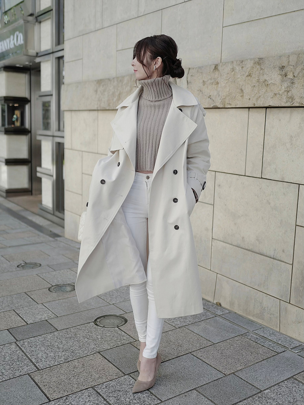 ベルト付ロングトレンチコート | 詳細画像5