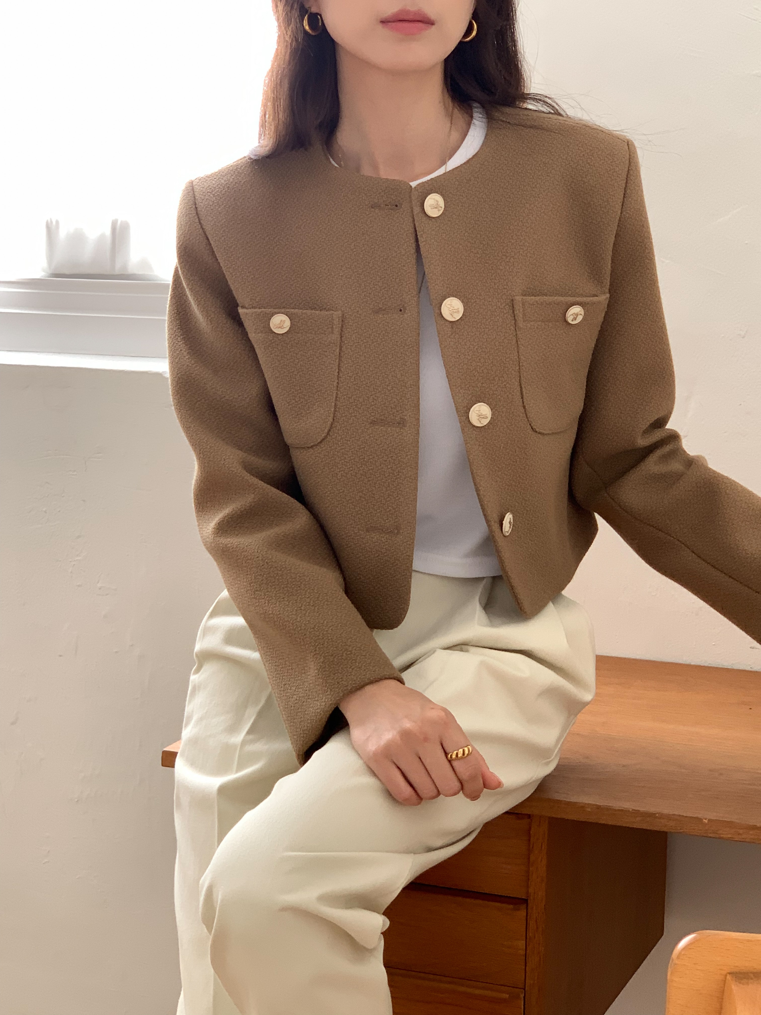 アンティークボタンツイードジャケット | 詳細画像12