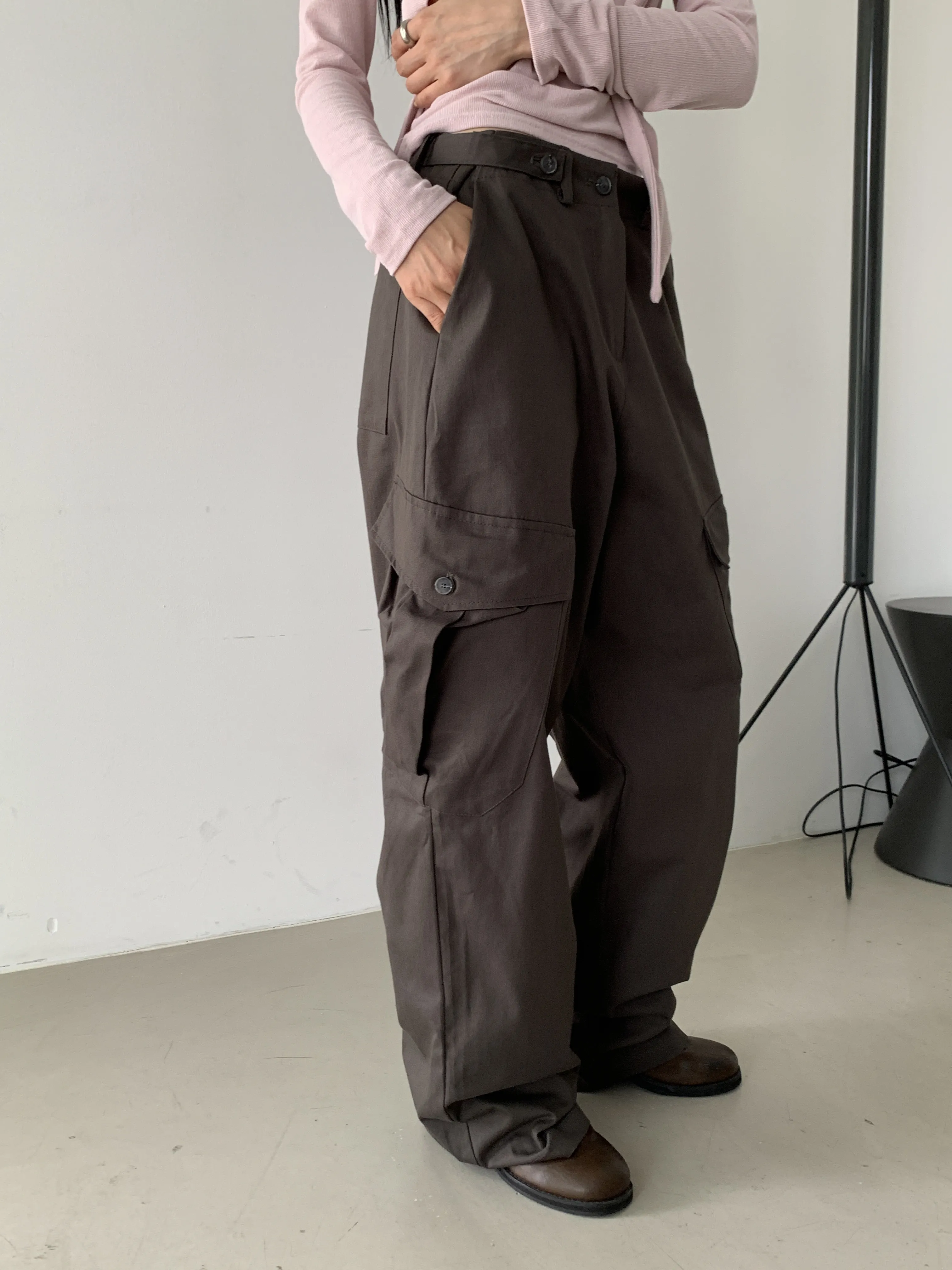 ウエストアジャストボタンカーゴパンツ | 詳細画像1