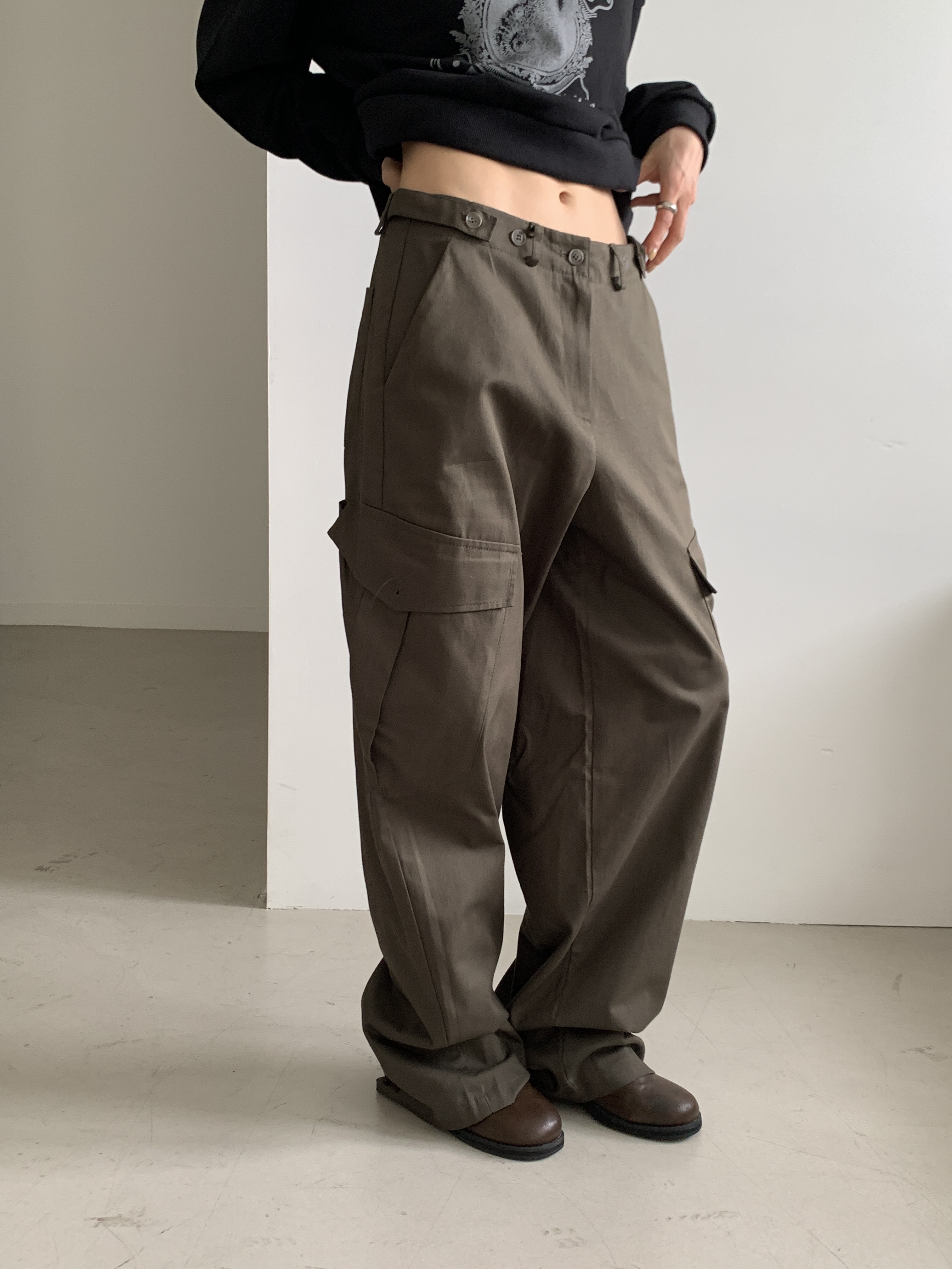 ウエストアジャストボタンカーゴパンツ | 詳細画像13