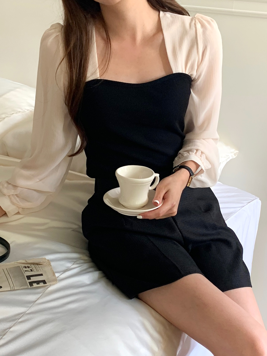 シフォンスリーブハートネックTシャツ | 詳細画像5