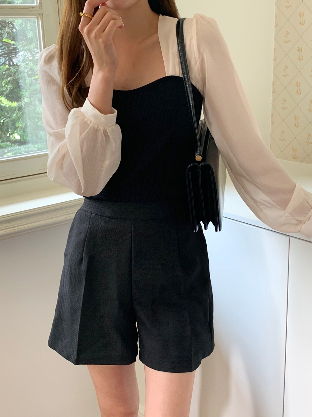 シフォンスリーブハートネックTシャツ | 詳細画像2