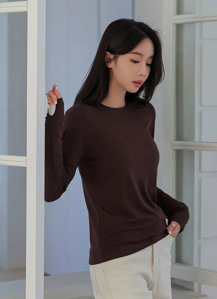 ベーシック長袖Tシャツ | chicfox | 詳細画像1