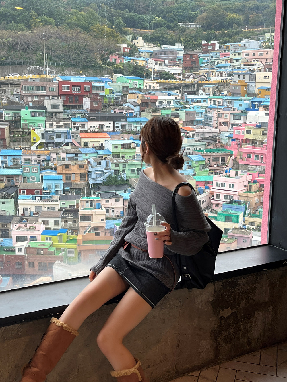 2TYPEパンツ裏地ノンウォッシュデニムスカート | 詳細画像6