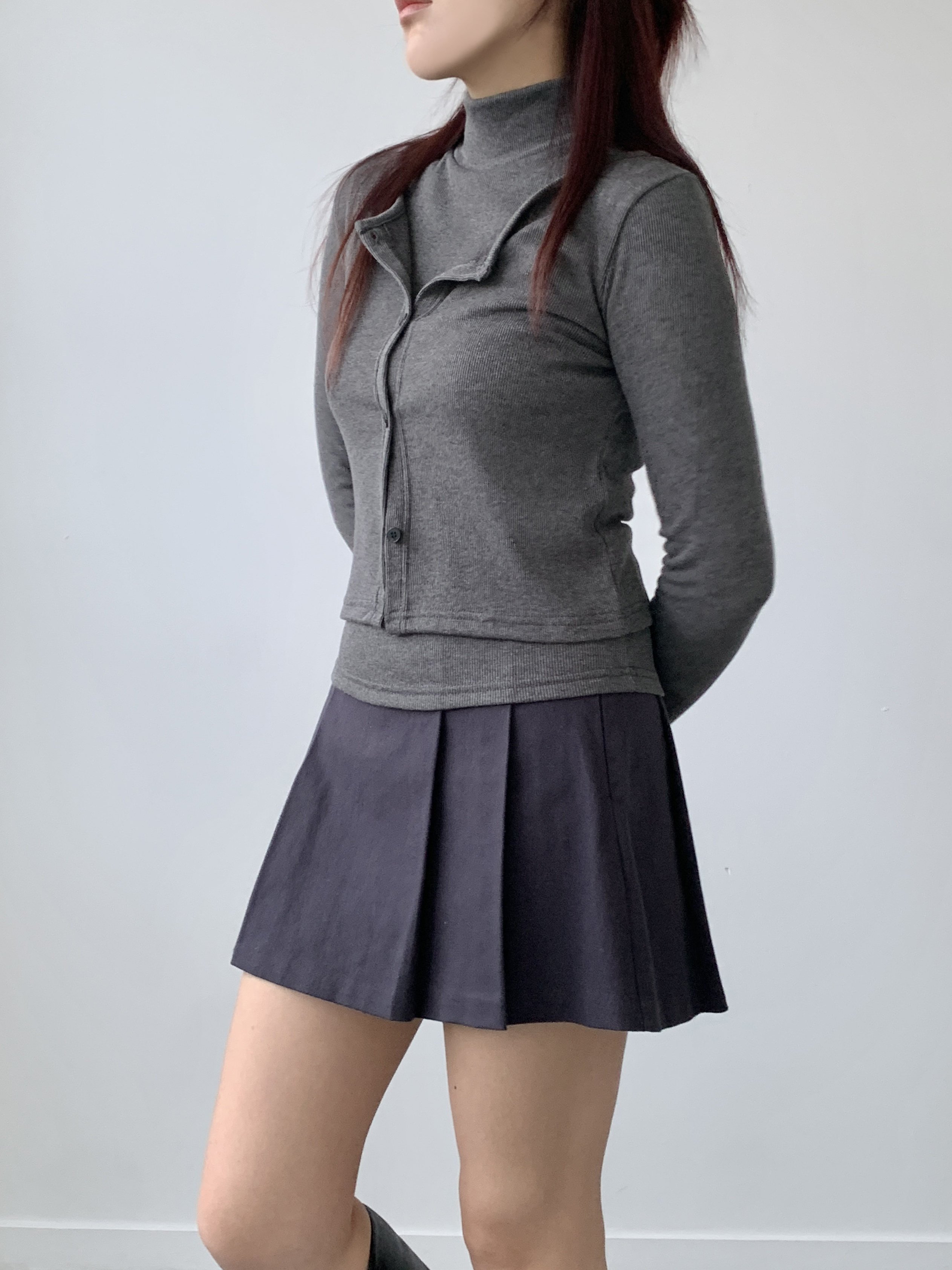 裏起毛ハイネックノースリーブ&カーディガンSET | 詳細画像11