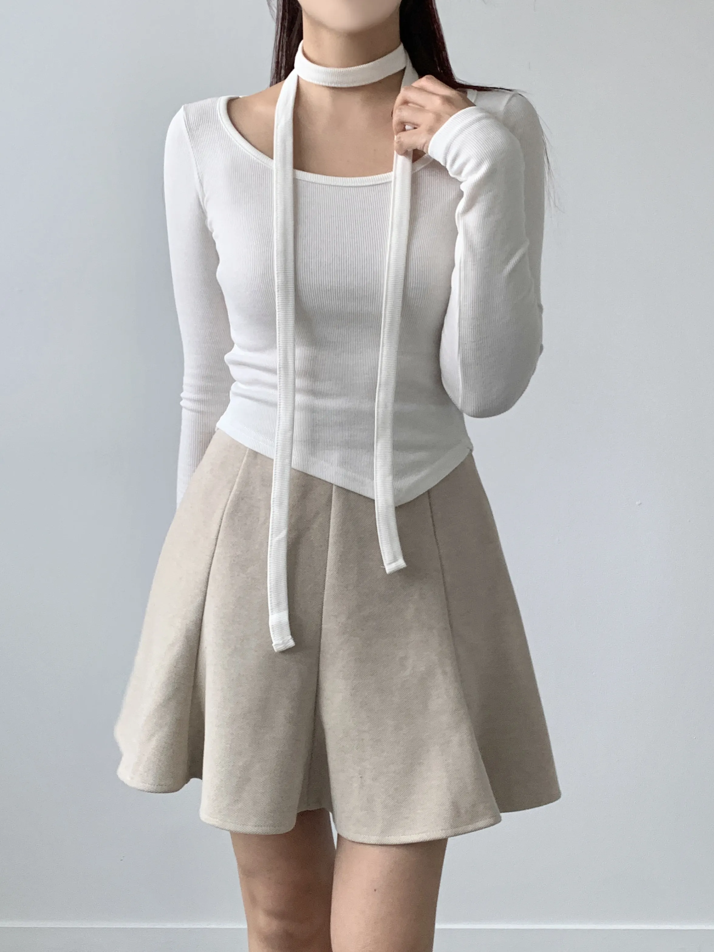 ストラップ付アンバランスTシャツ | 詳細画像1