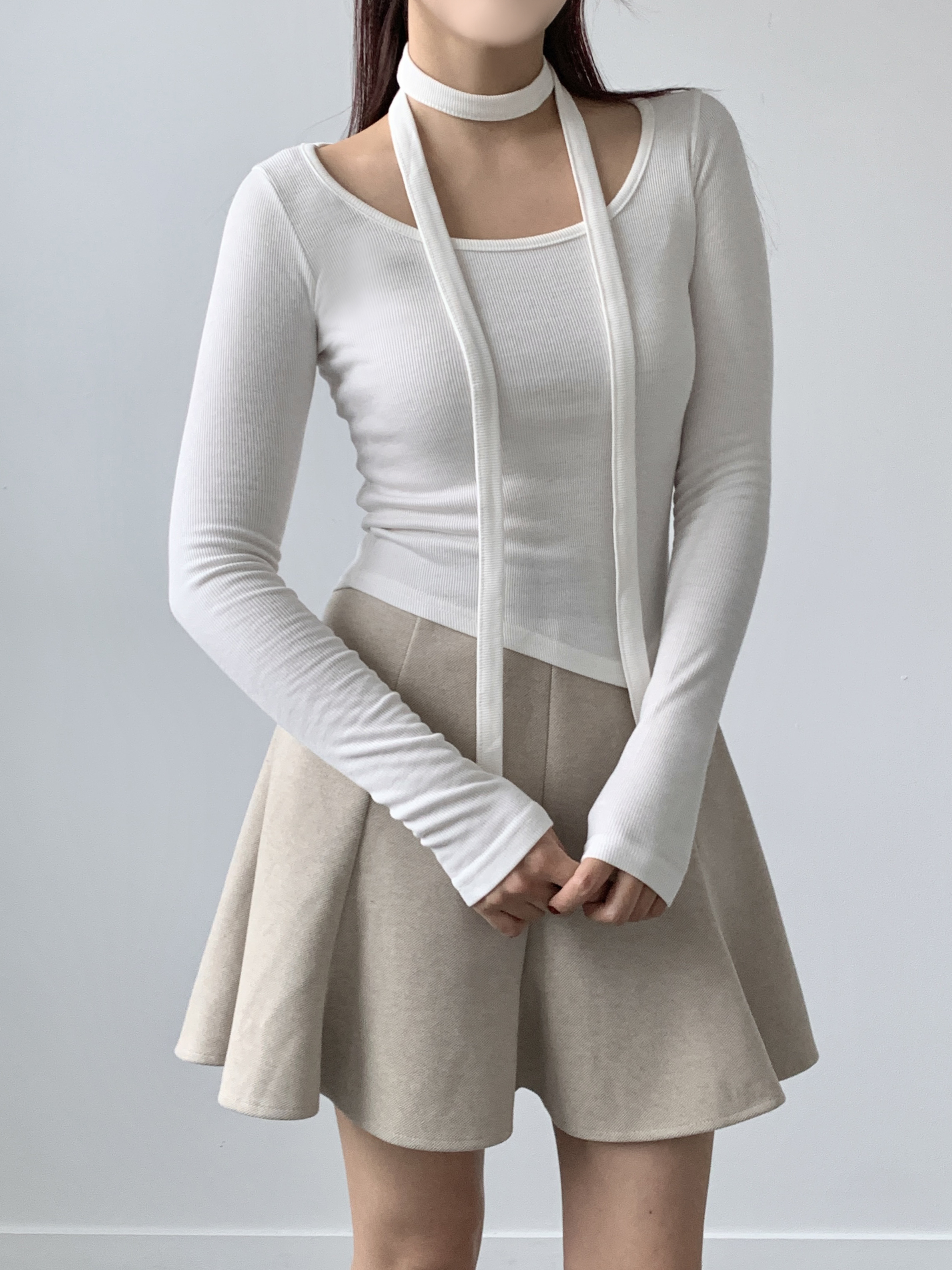 ストラップ付アンバランスTシャツ | 詳細画像5