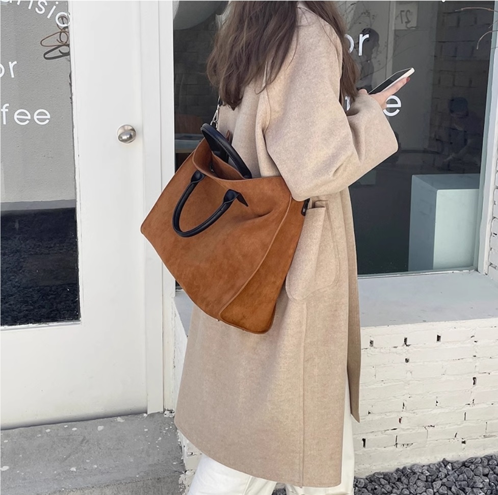 2WAYスエード調配色スクエアバッグ | 詳細画像2