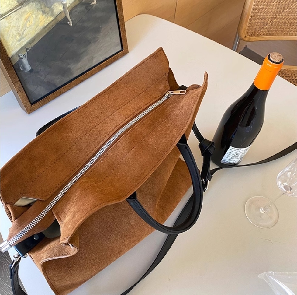 2WAYスエード調配色スクエアバッグ | 詳細画像7