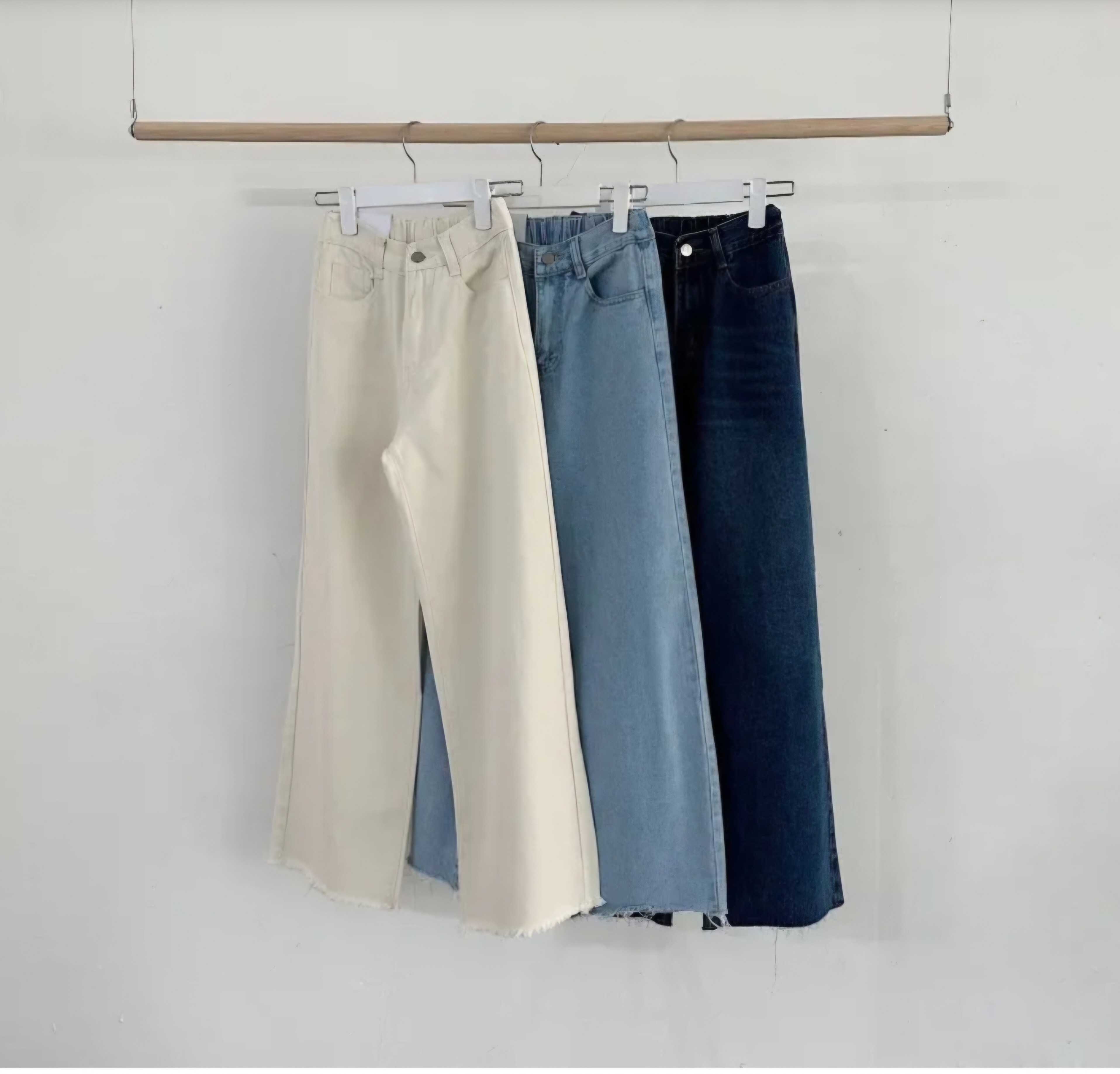 裏起毛バックゴムワイドデニムパンツ | 詳細画像15