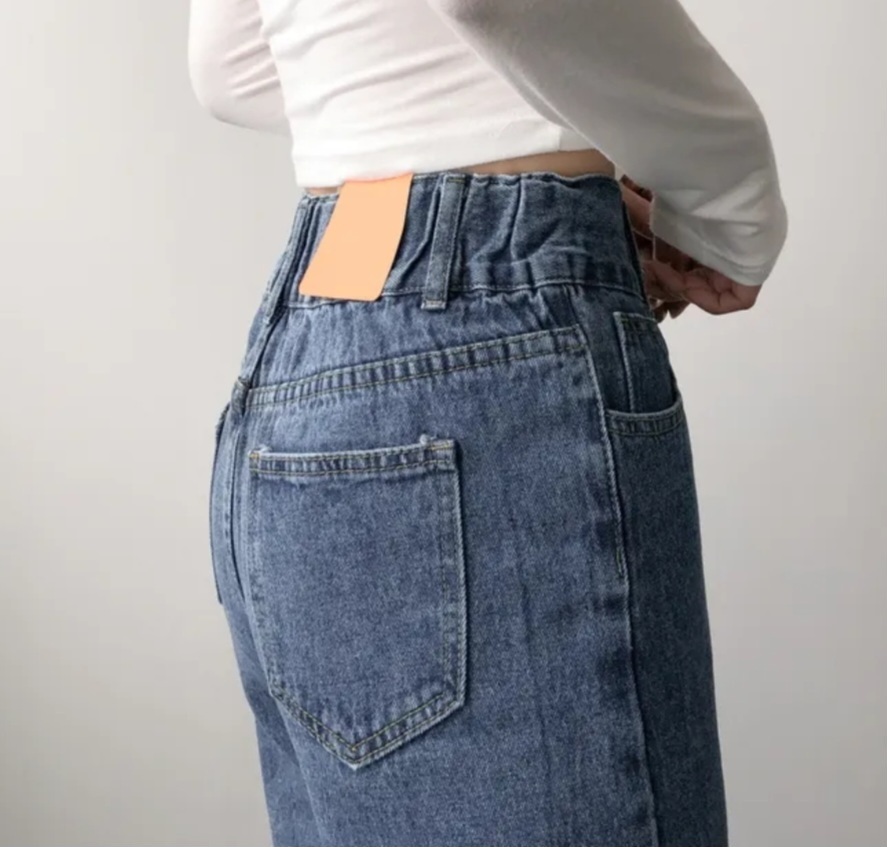 裏起毛バックゴムツーボタンデニムパンツ | 詳細画像8