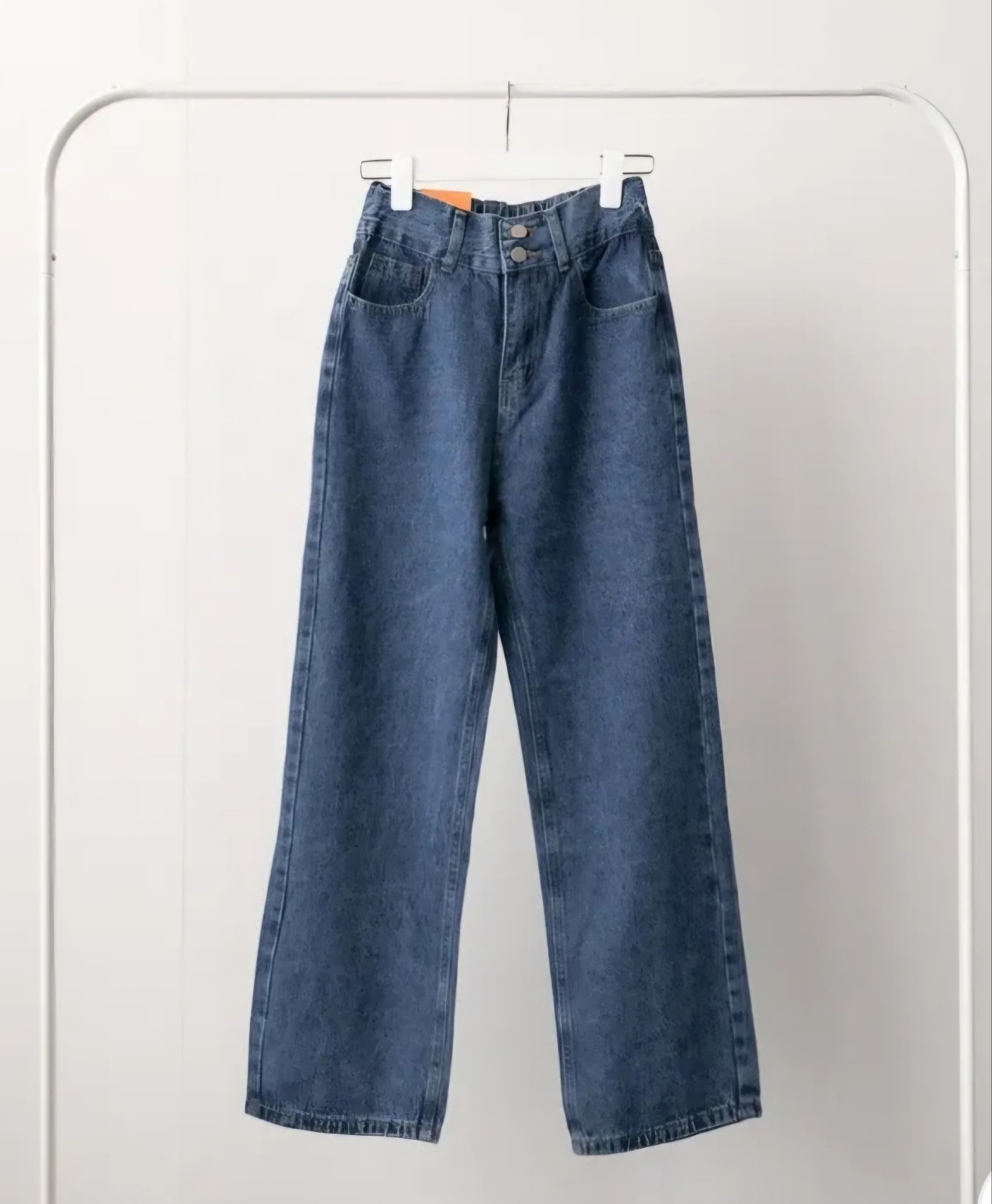 裏起毛バックゴムツーボタンデニムパンツ | 詳細画像12