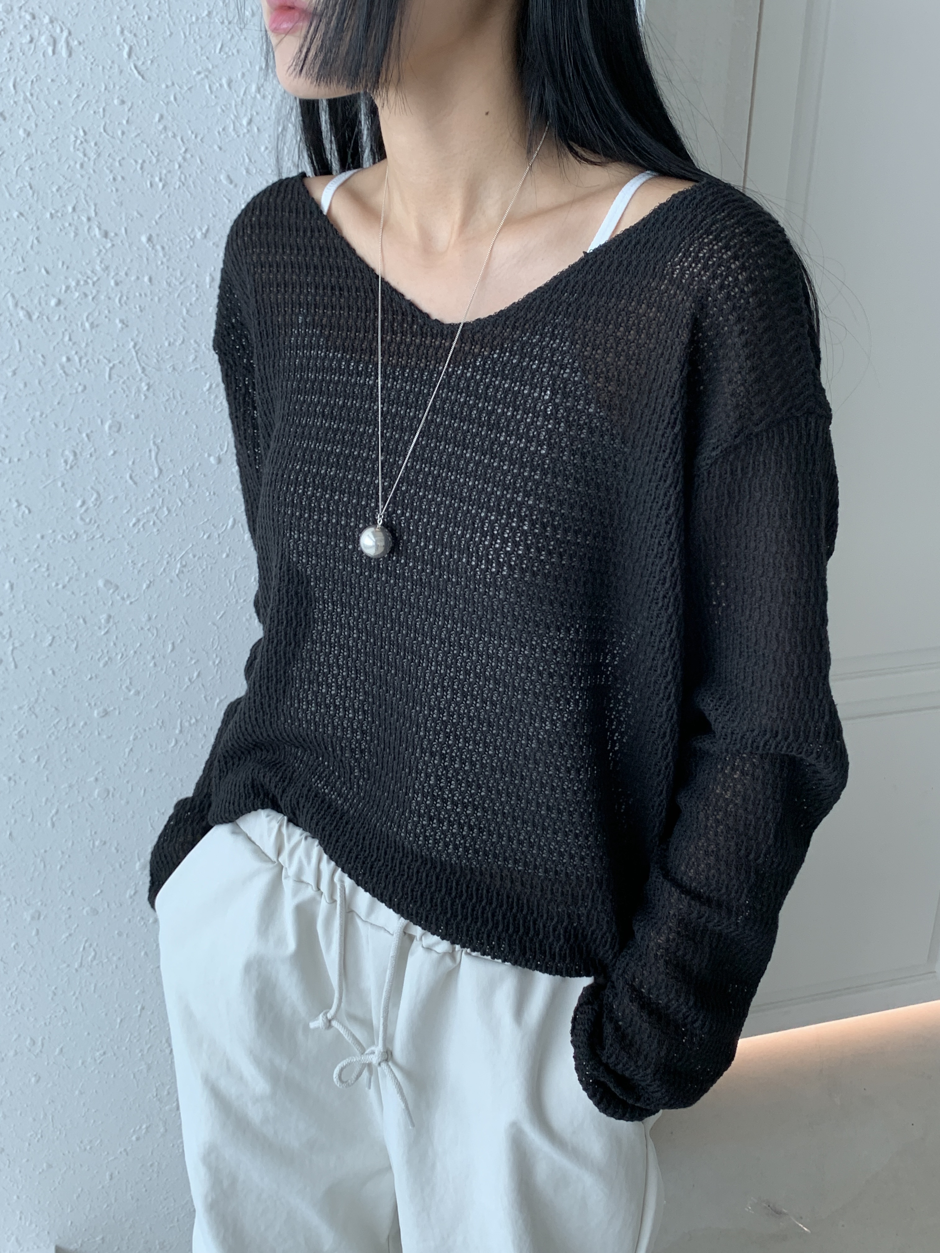 マルチWAYレースアップシアーTシャツ | 詳細画像15