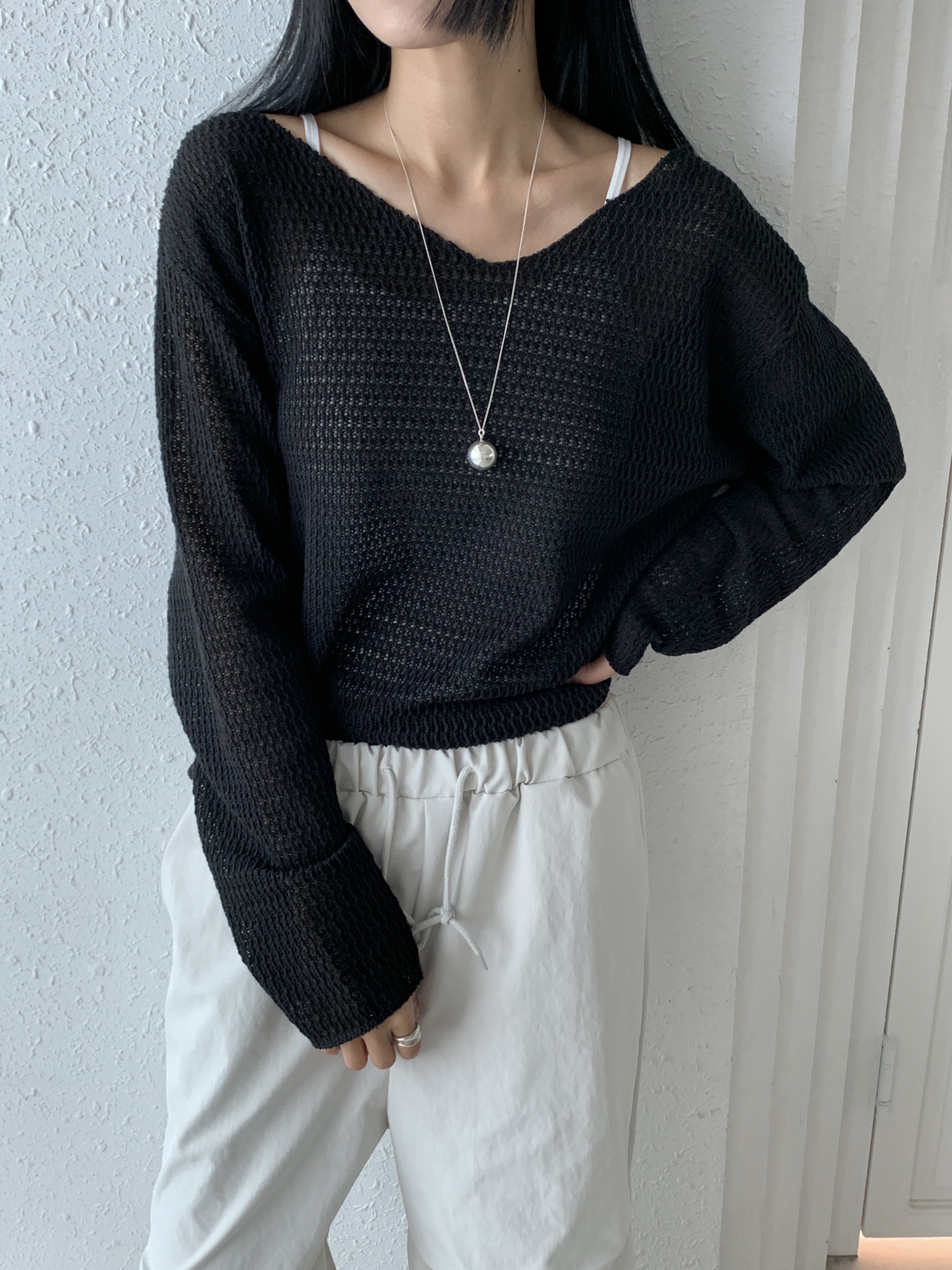 マルチWAYレースアップシアーTシャツ | 詳細画像17