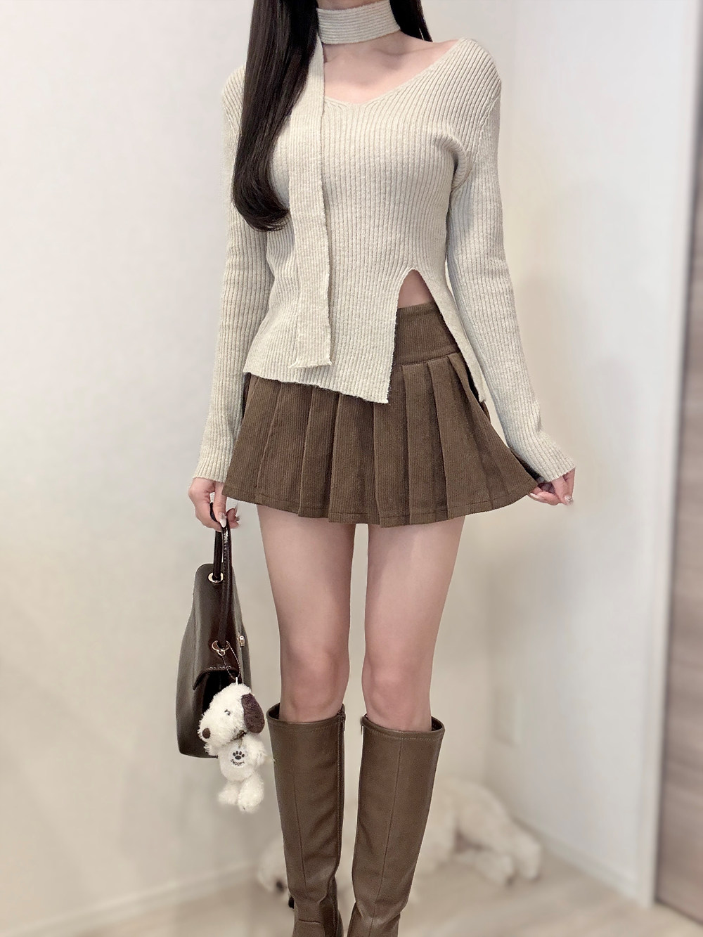 コーデュロイプリーツスカートショートパンツ | 詳細画像5