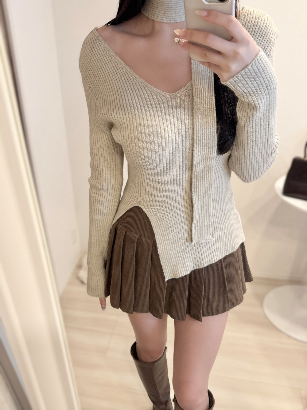 コーデュロイプリーツスカートショートパンツ | 詳細画像7