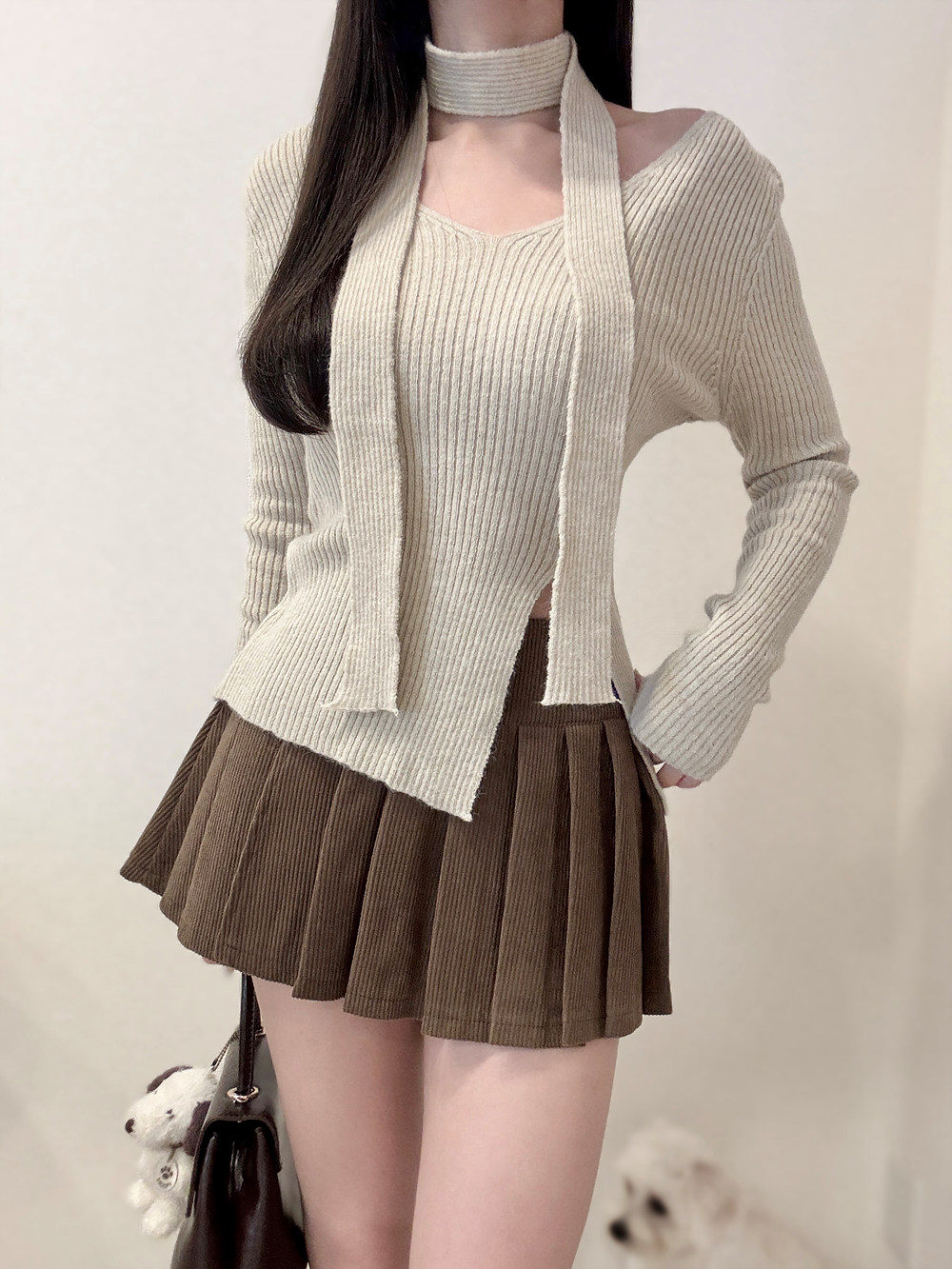 コーデュロイプリーツスカートショートパンツ | 詳細画像10