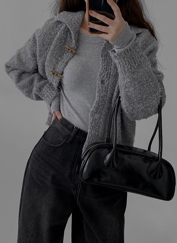 トグルボタンブークレカーディガン | レディースファッション通販 - DHOLIC 