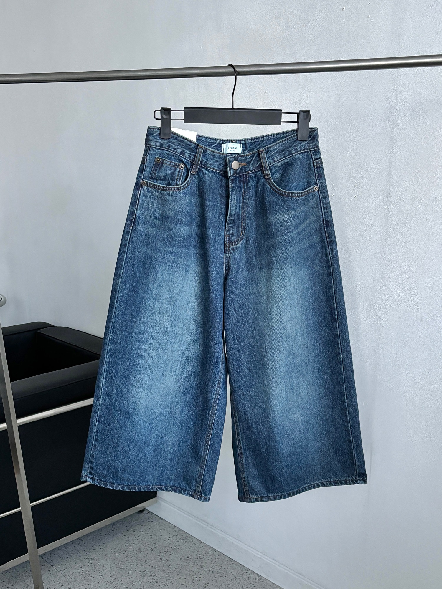 コットンワイドデニムバミューダパンツ | 詳細画像9