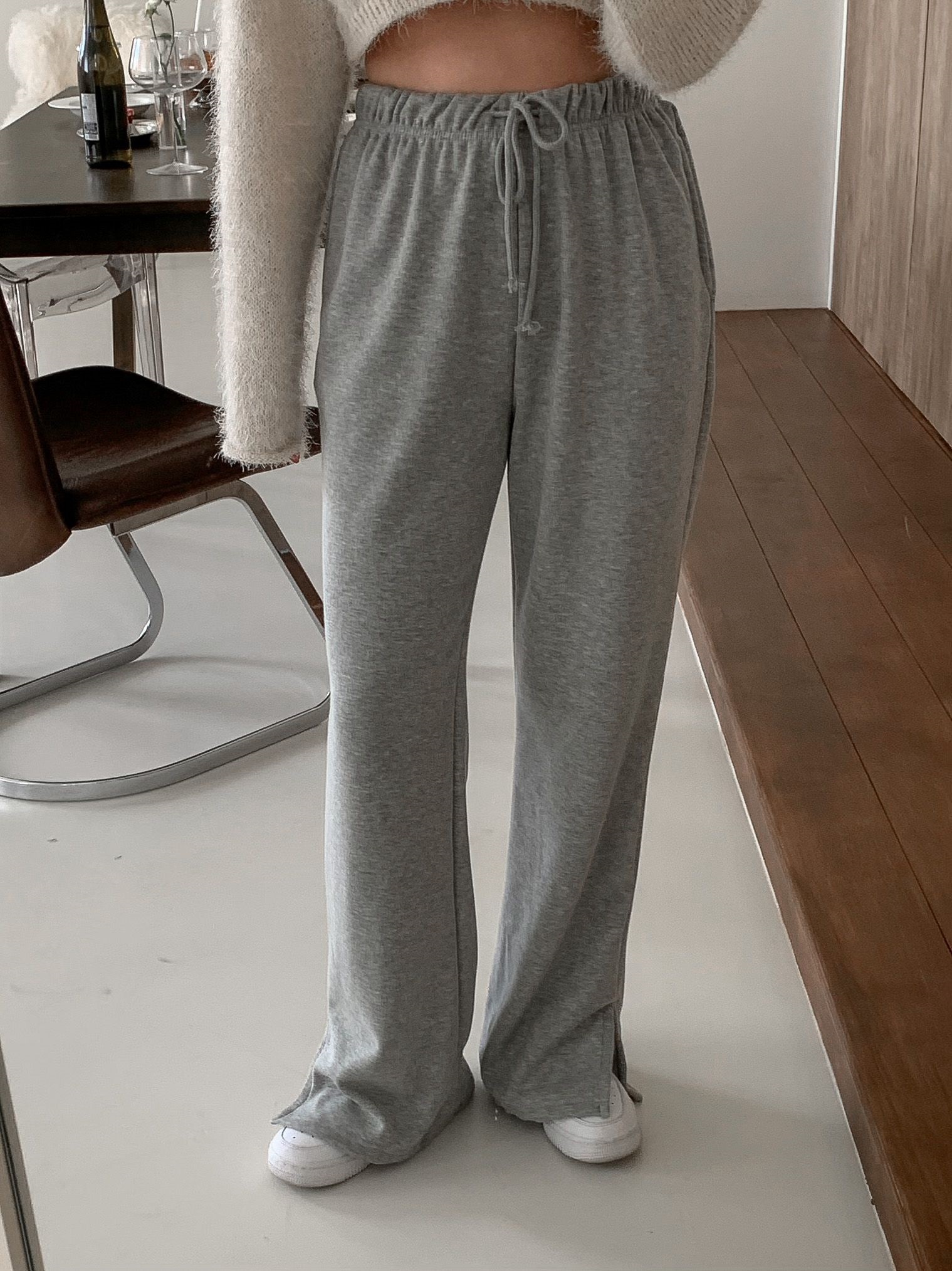 裏起毛ドロストスリットパンツ | 詳細画像3