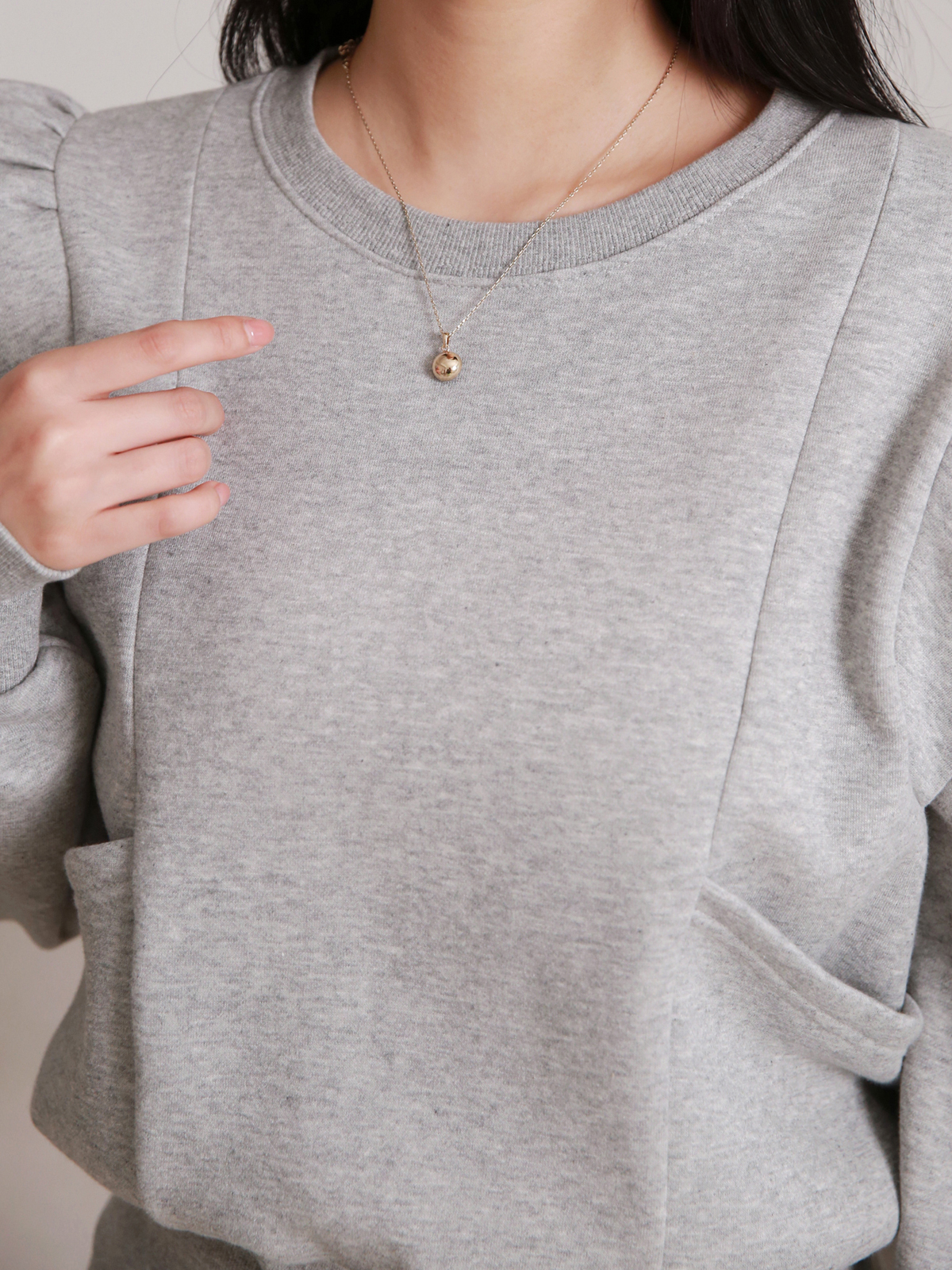 裏起毛フリルポケットスウェット&イージーパンツSET | 詳細画像12