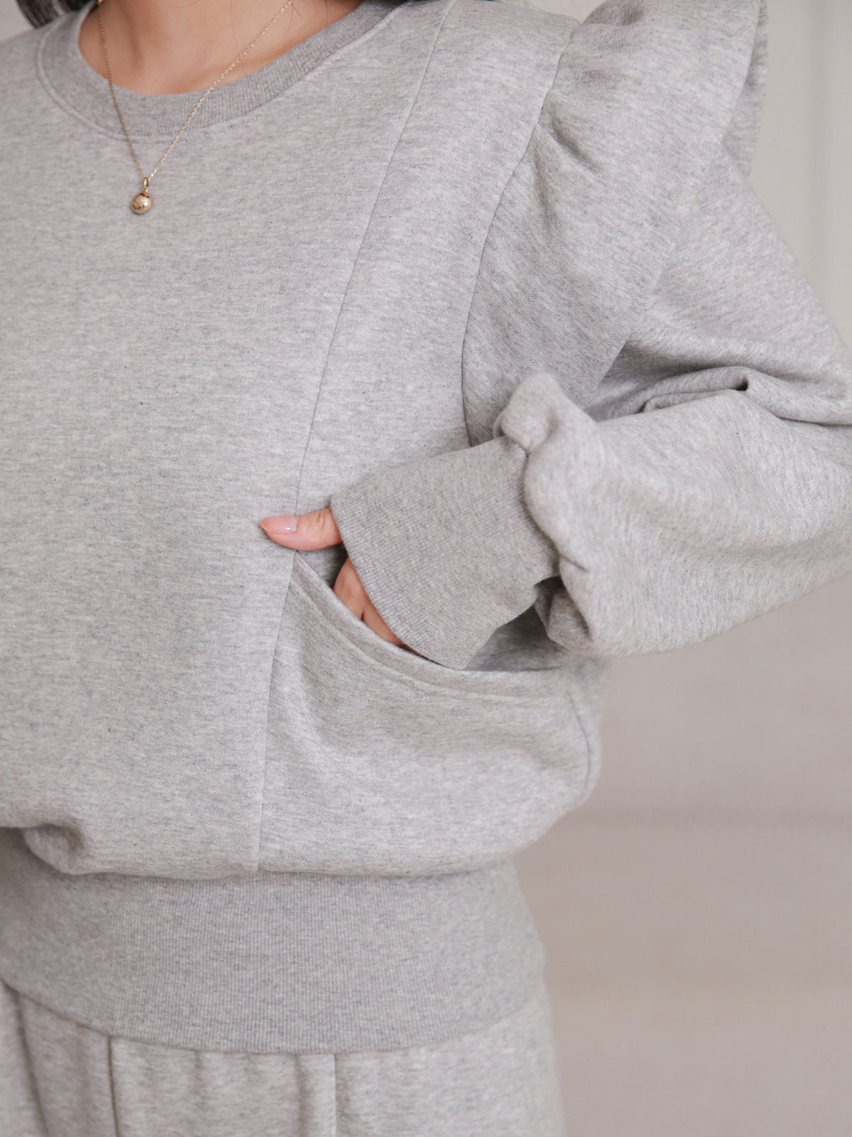 裏起毛フリルポケットスウェット&イージーパンツSET | 詳細画像14