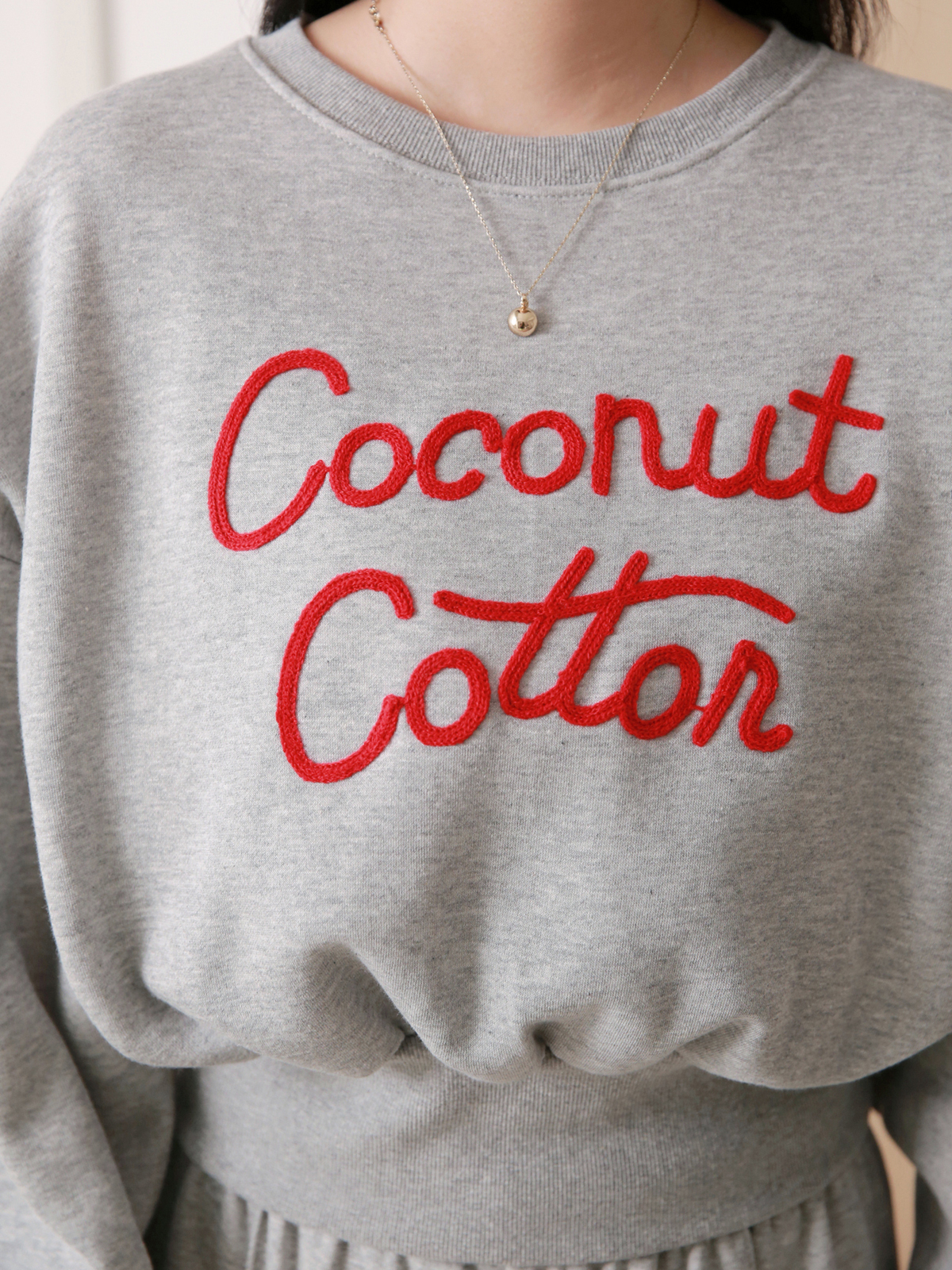 裏起毛Coconut刺繍スウェット&イージーパンツSET | 詳細画像12