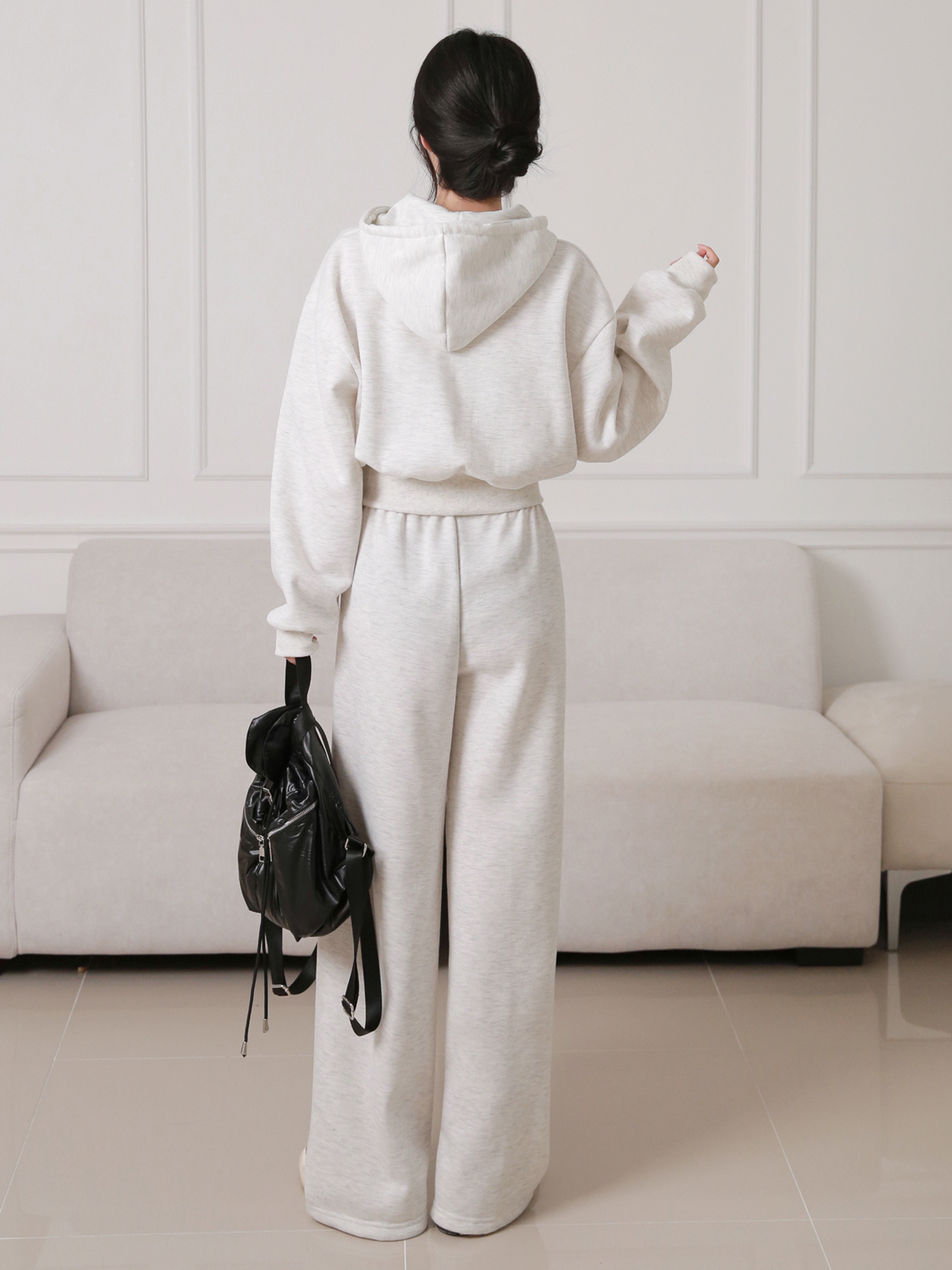 裏起毛CER.ISE刺繍パーカー&イージーパンツSET | 詳細画像8