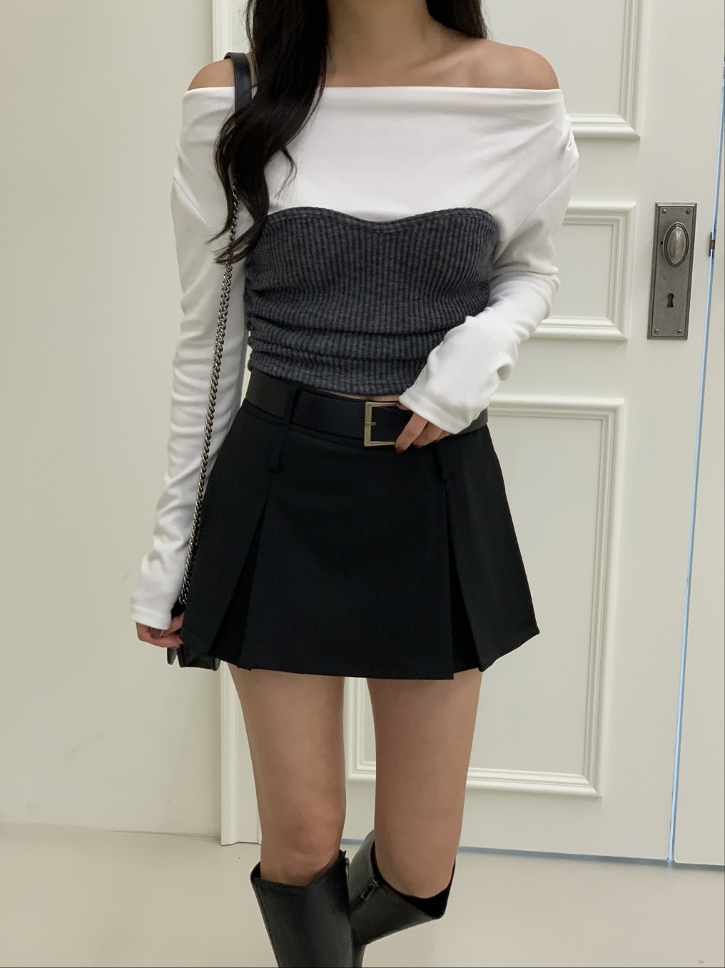 ハートリブビスチェオフショルTシャツ | 詳細画像7