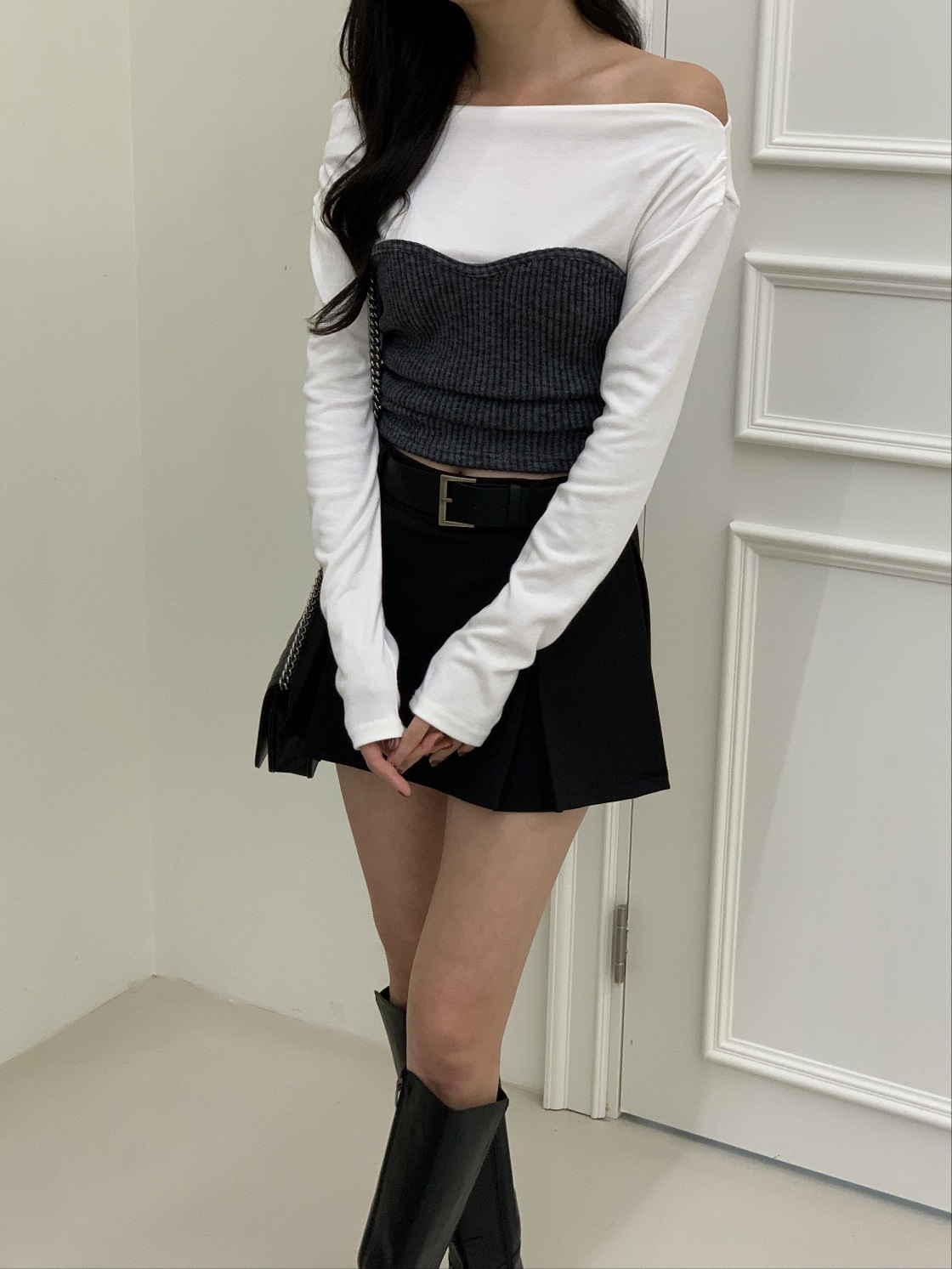 ハートリブビスチェオフショルTシャツ | 詳細画像10