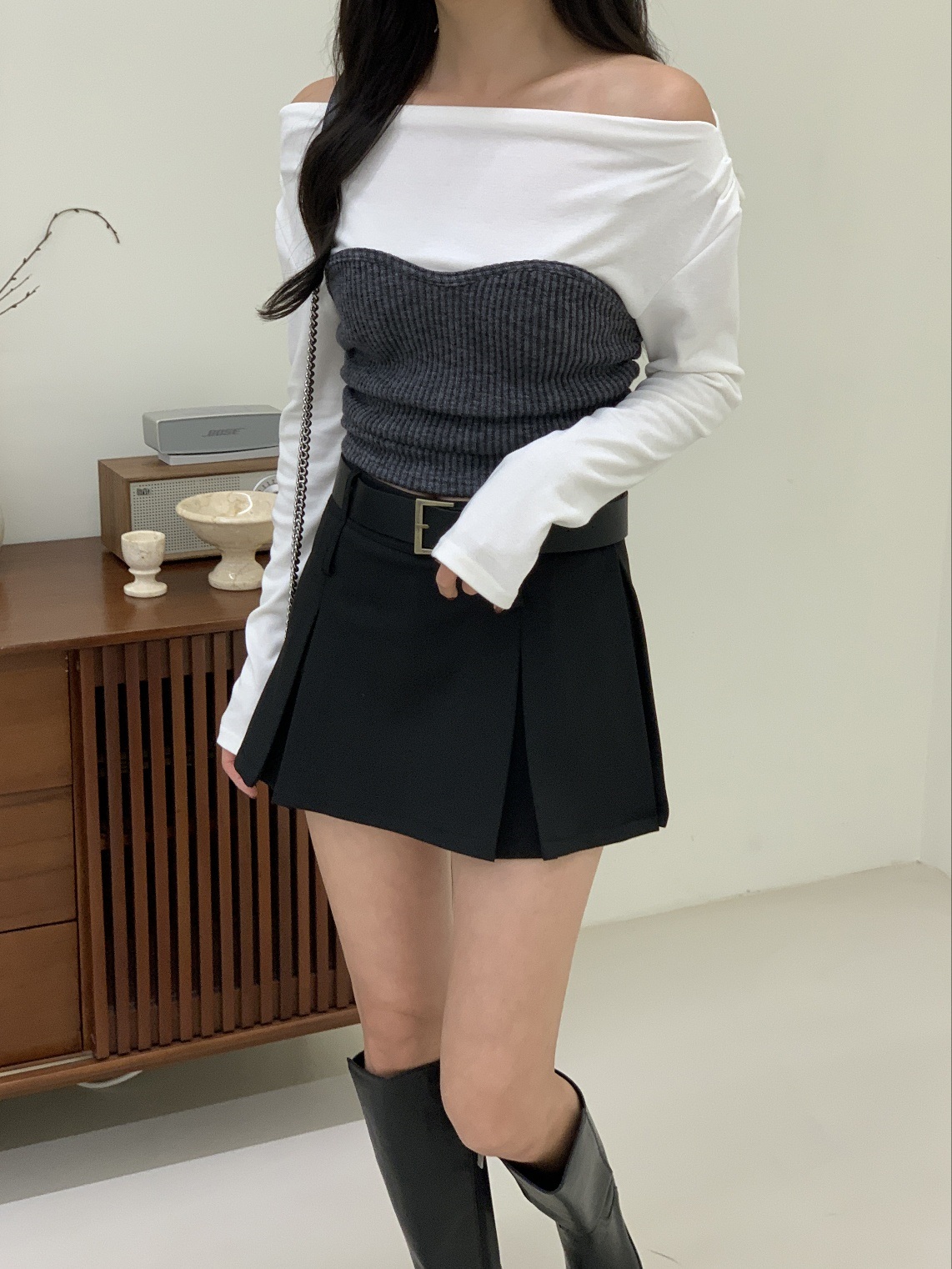 ハートリブビスチェオフショルTシャツ | 詳細画像11