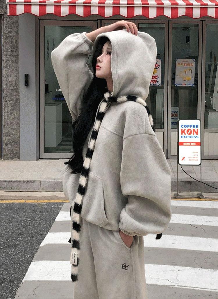 beidelli made]両起毛パーカー&2WAYワイドスウェットパンツSET