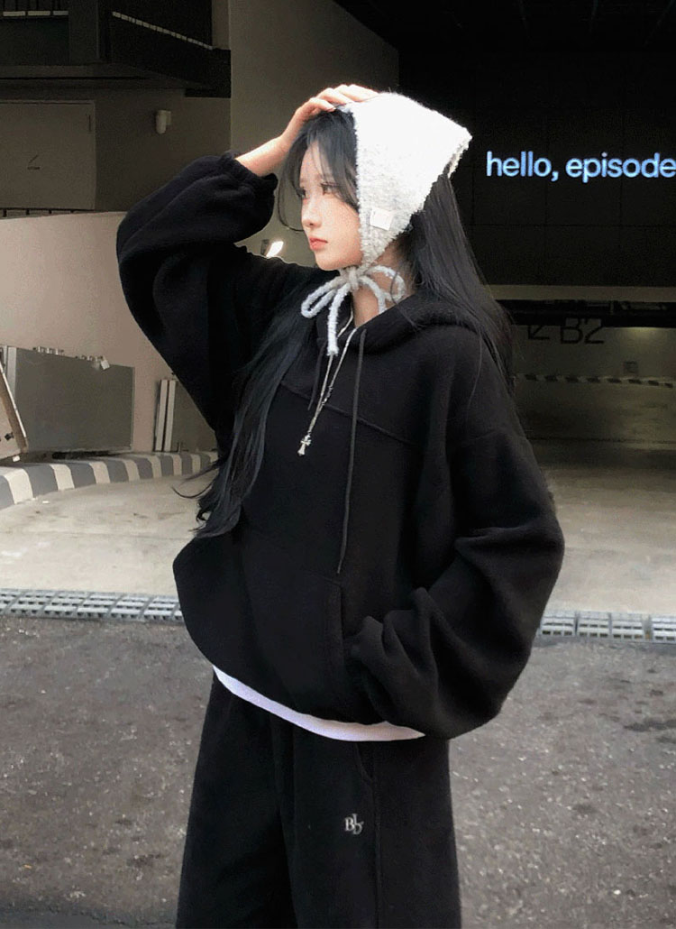 beidelli made]両起毛パーカー&2WAYワイドスウェットパンツSET