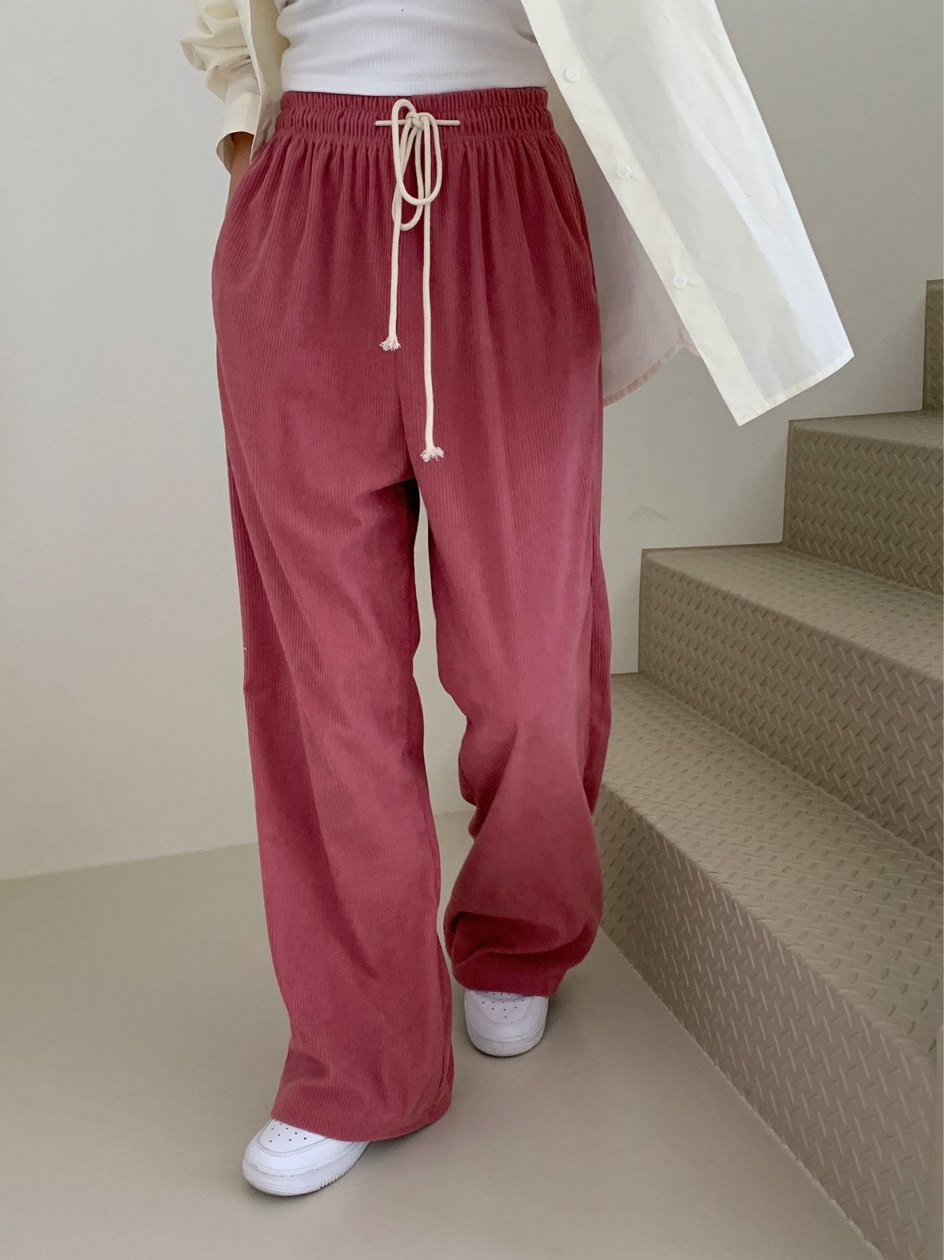 ドロストコーデュロイワイドパンツ | 詳細画像3