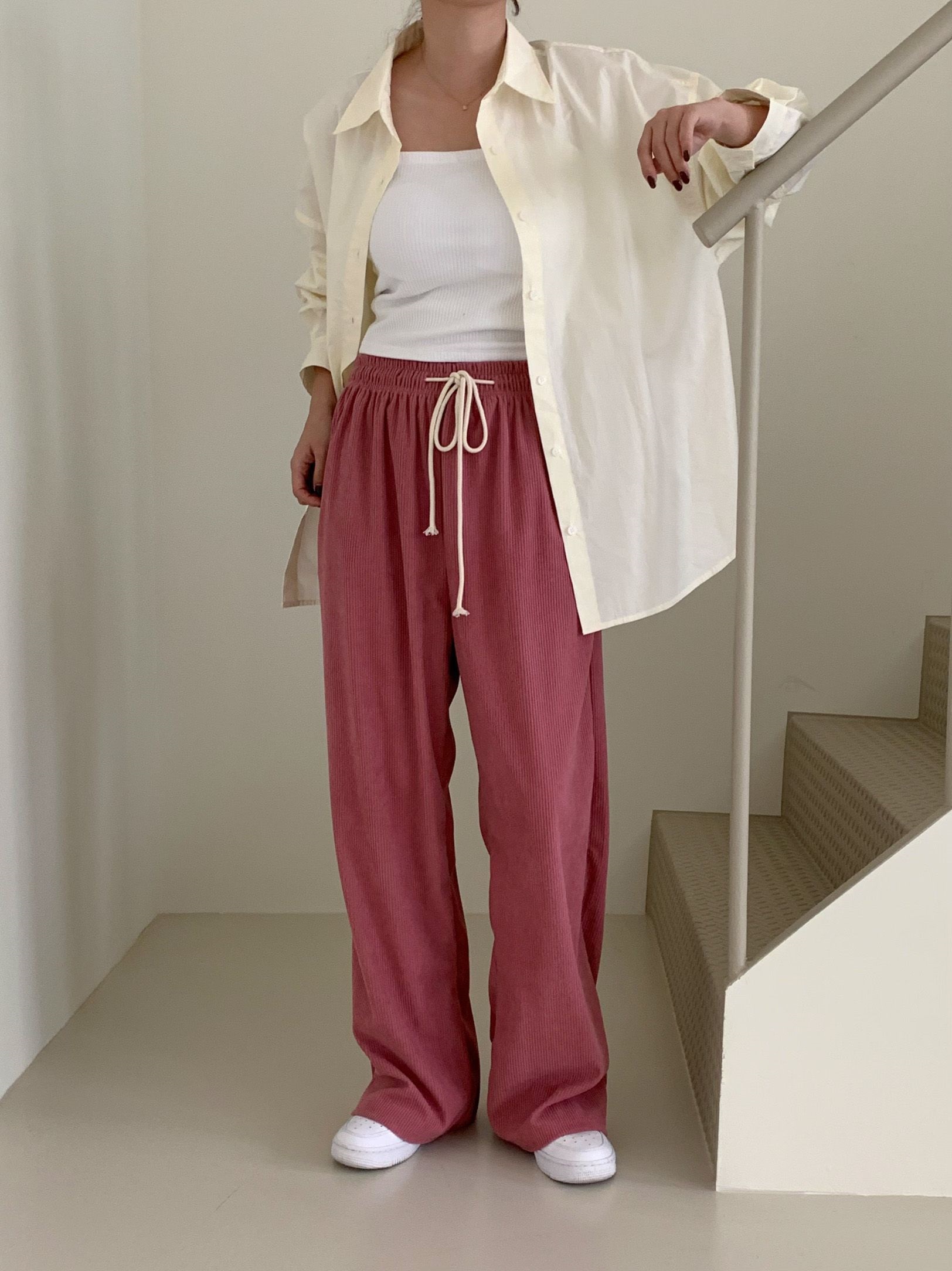 ドロストコーデュロイワイドパンツ | 詳細画像4