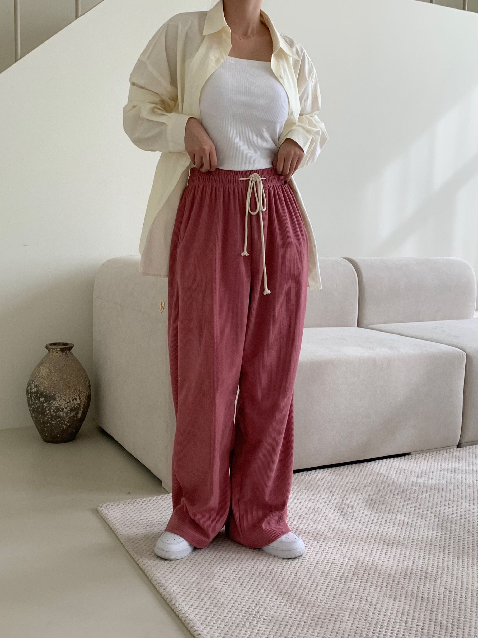 ドロストコーデュロイワイドパンツ | 詳細画像5