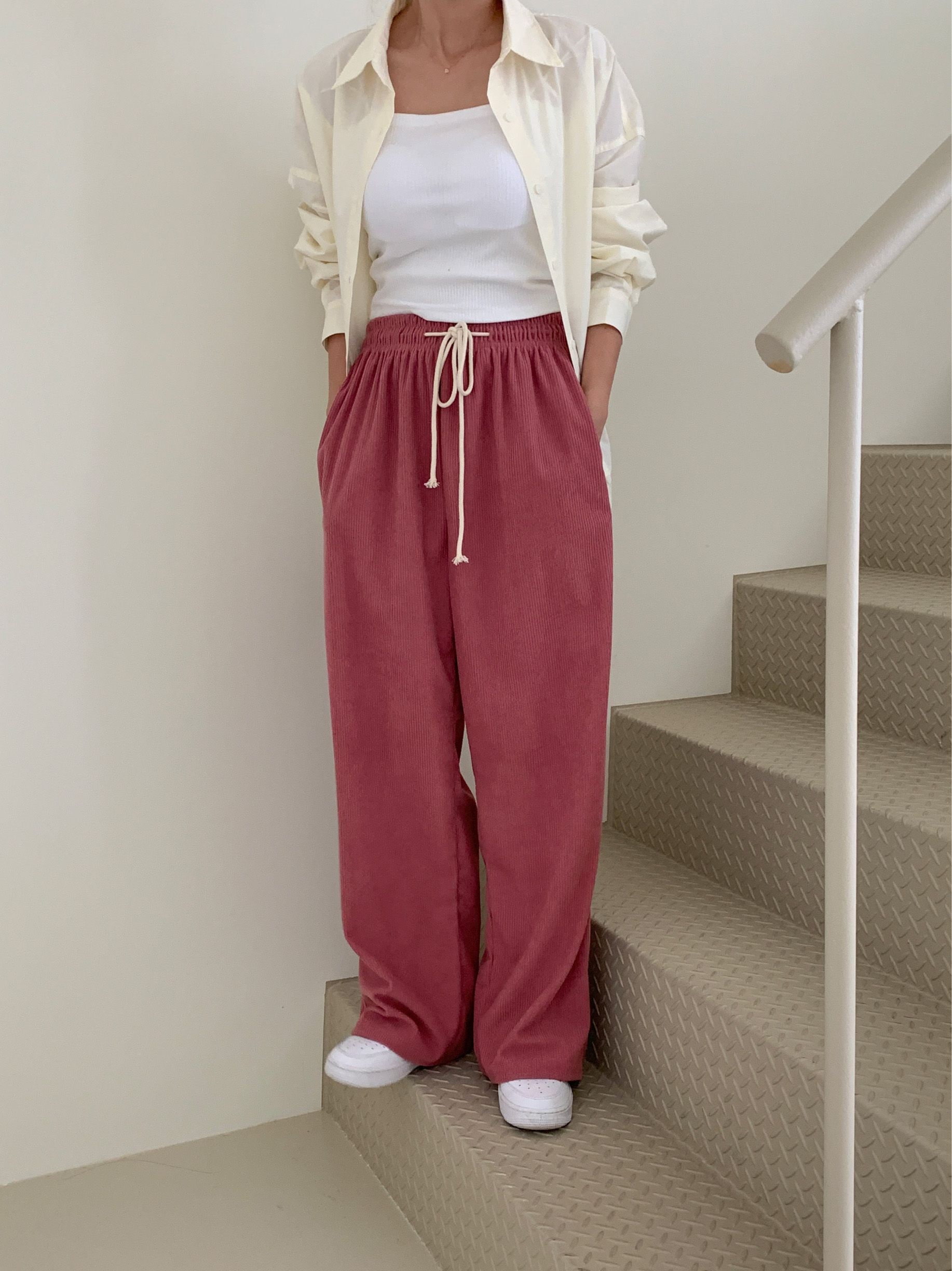 ドロストコーデュロイワイドパンツ | 詳細画像6