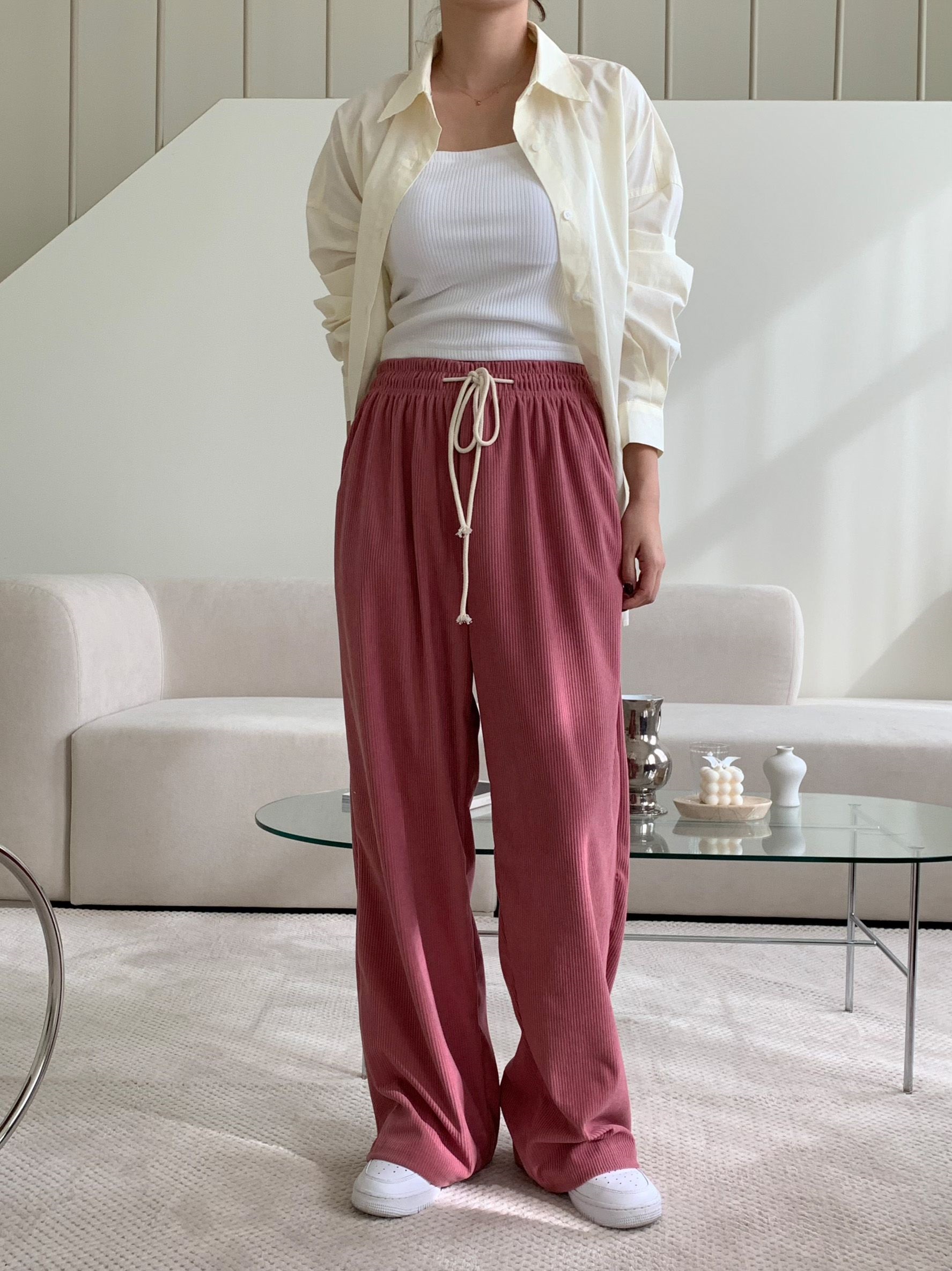 ドロストコーデュロイワイドパンツ | 詳細画像7